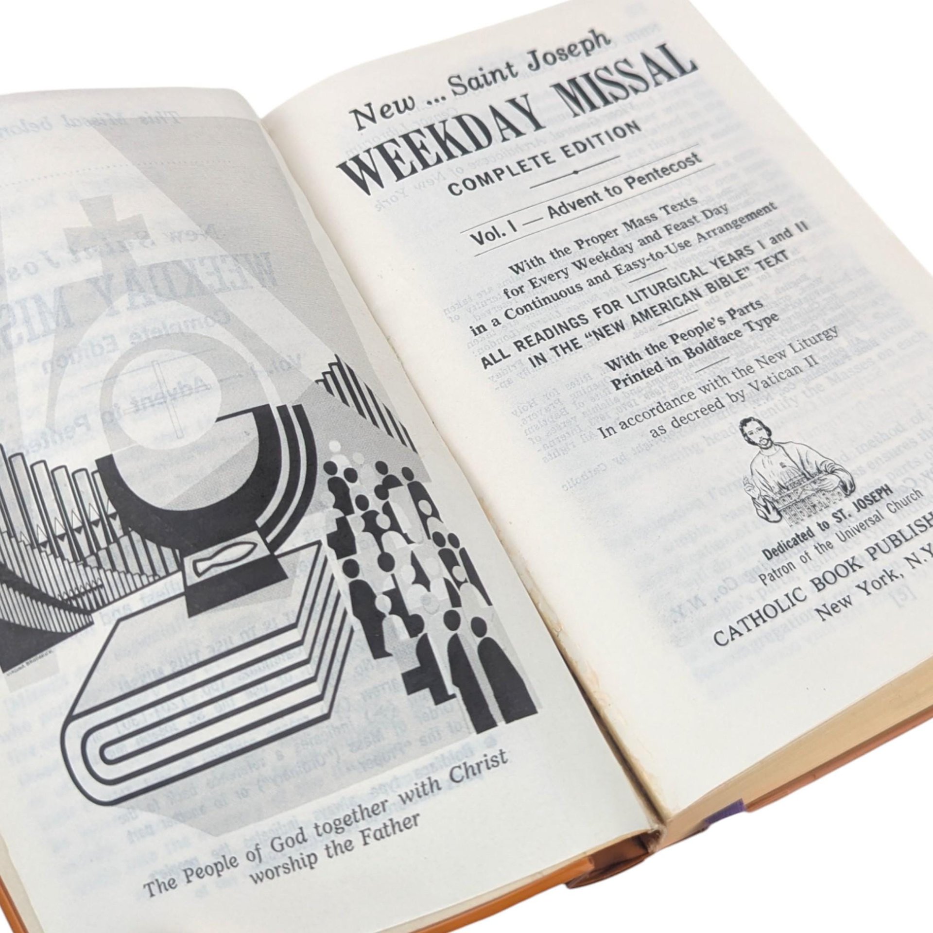1975 New St. Joseph Weekday Missal Softcover Book