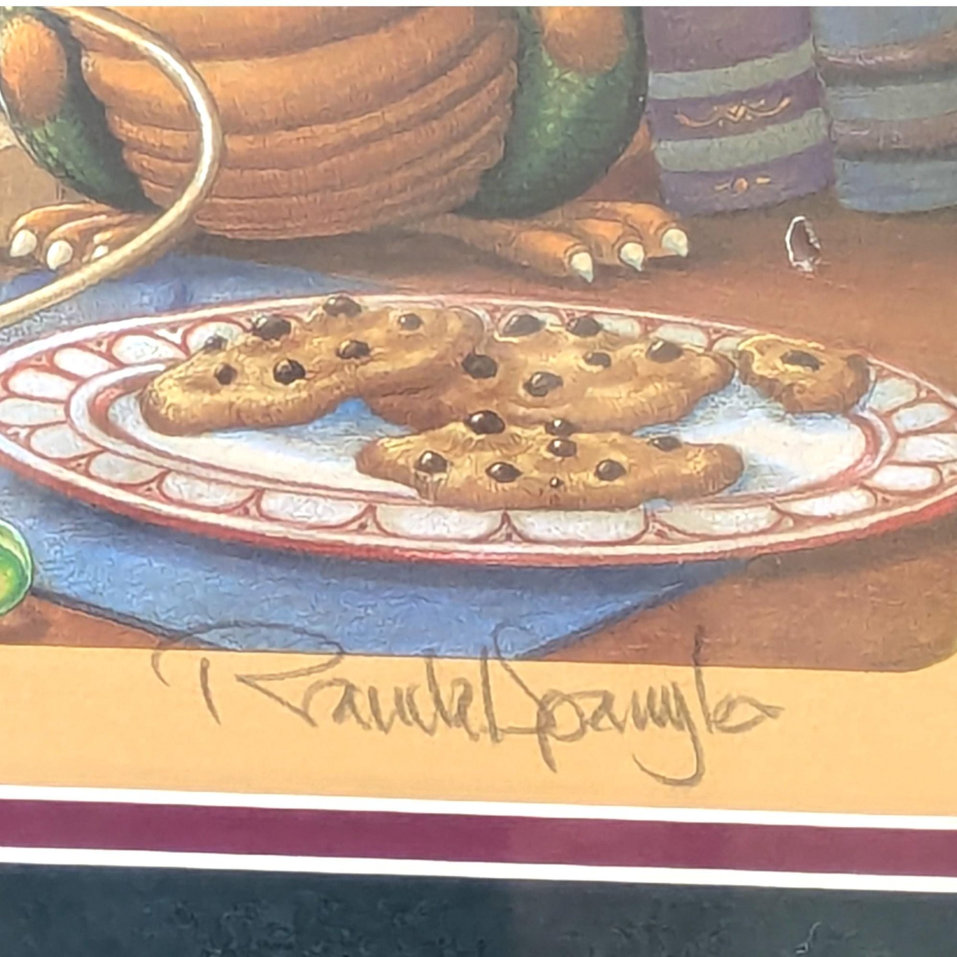 1993 'Cat and Mouse' Randal Spangler Framed Art Print