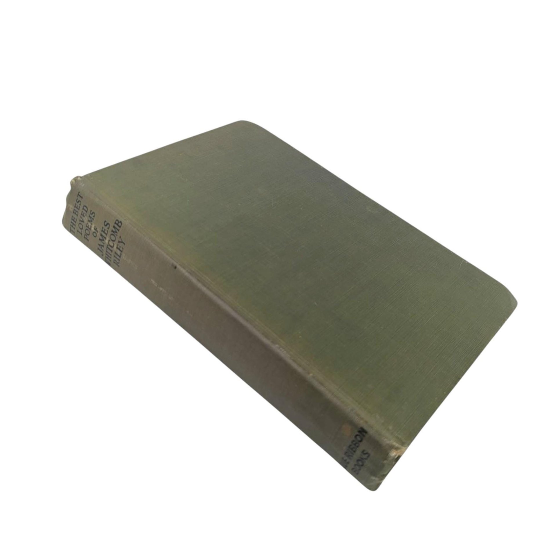 1920 'The Best Loved Poems of James Whitcomb Riley' Hardcover Book