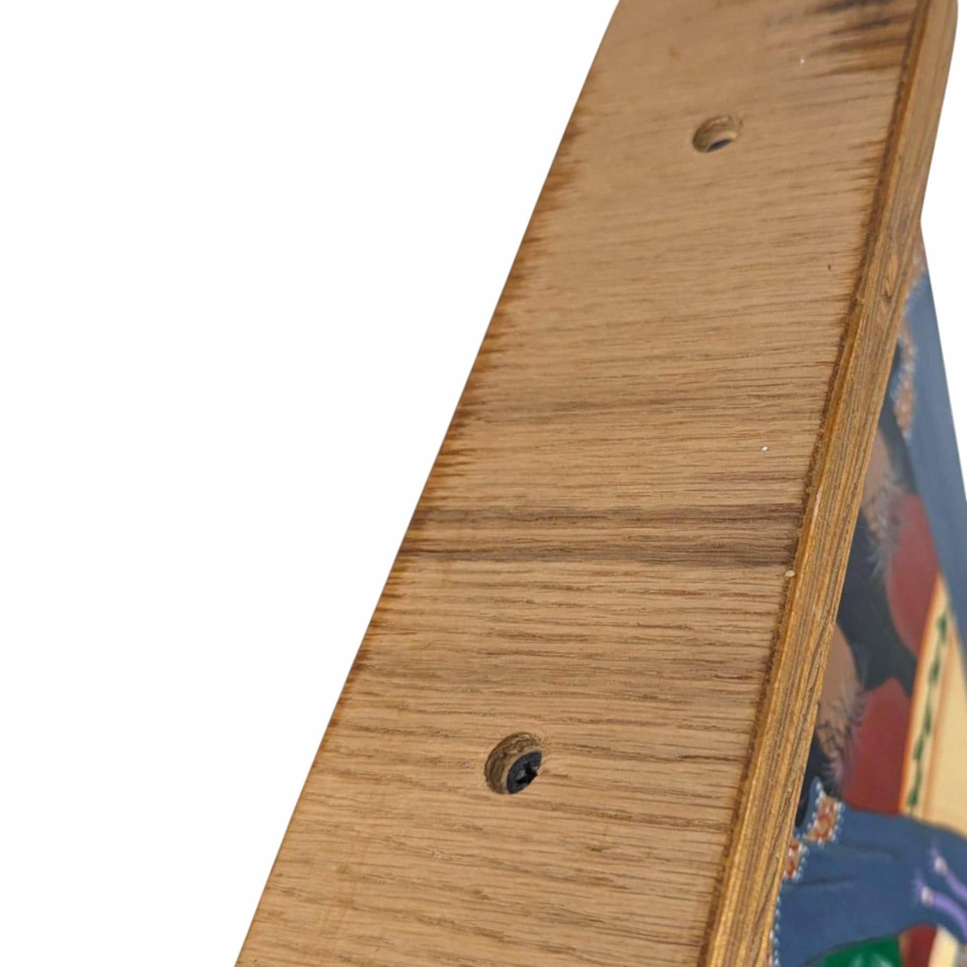 Vintage Hand-Painted Wooden Folk Art Santa Figure