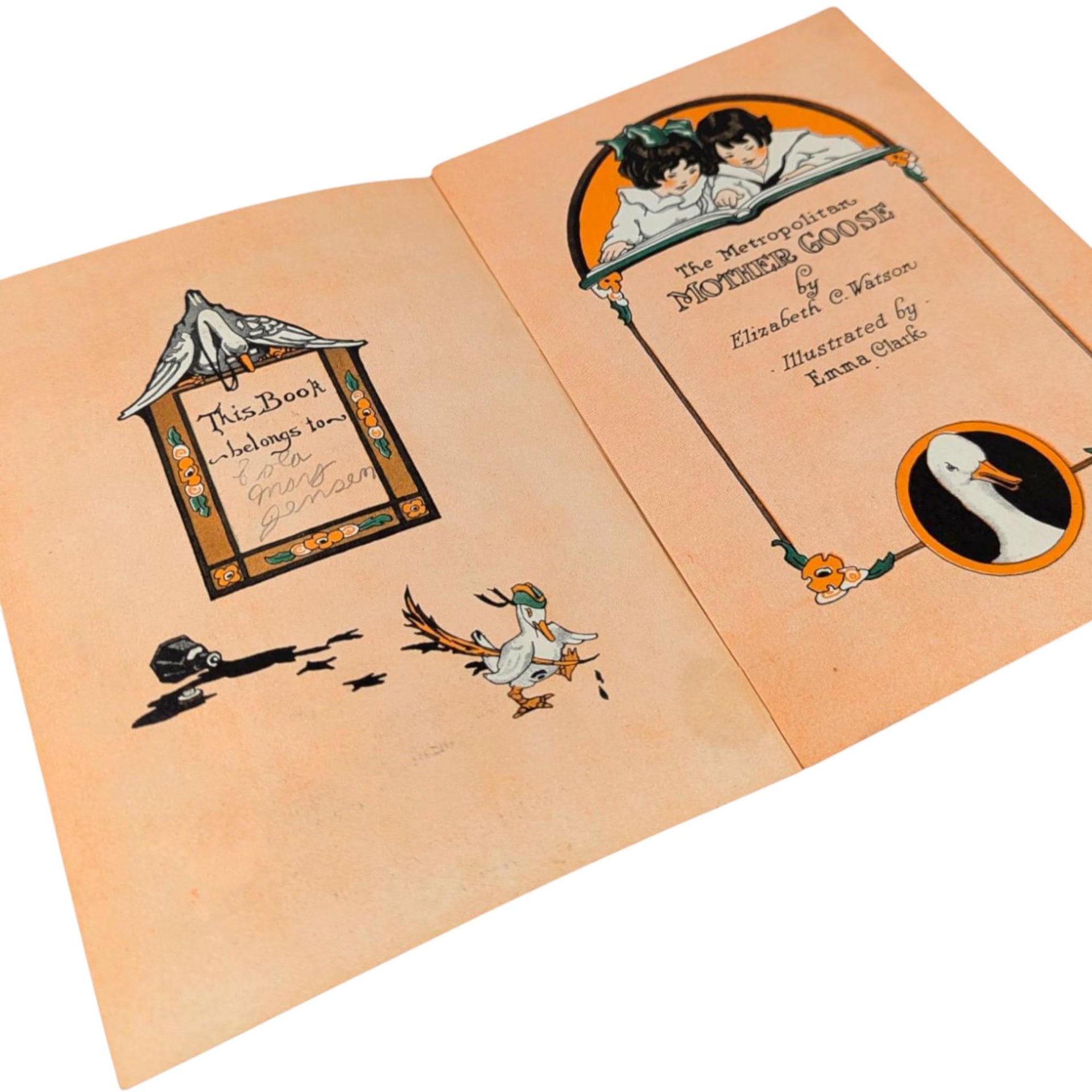 Vintage 1920s 'The Metropolitan Mother Goose' Softcover Book