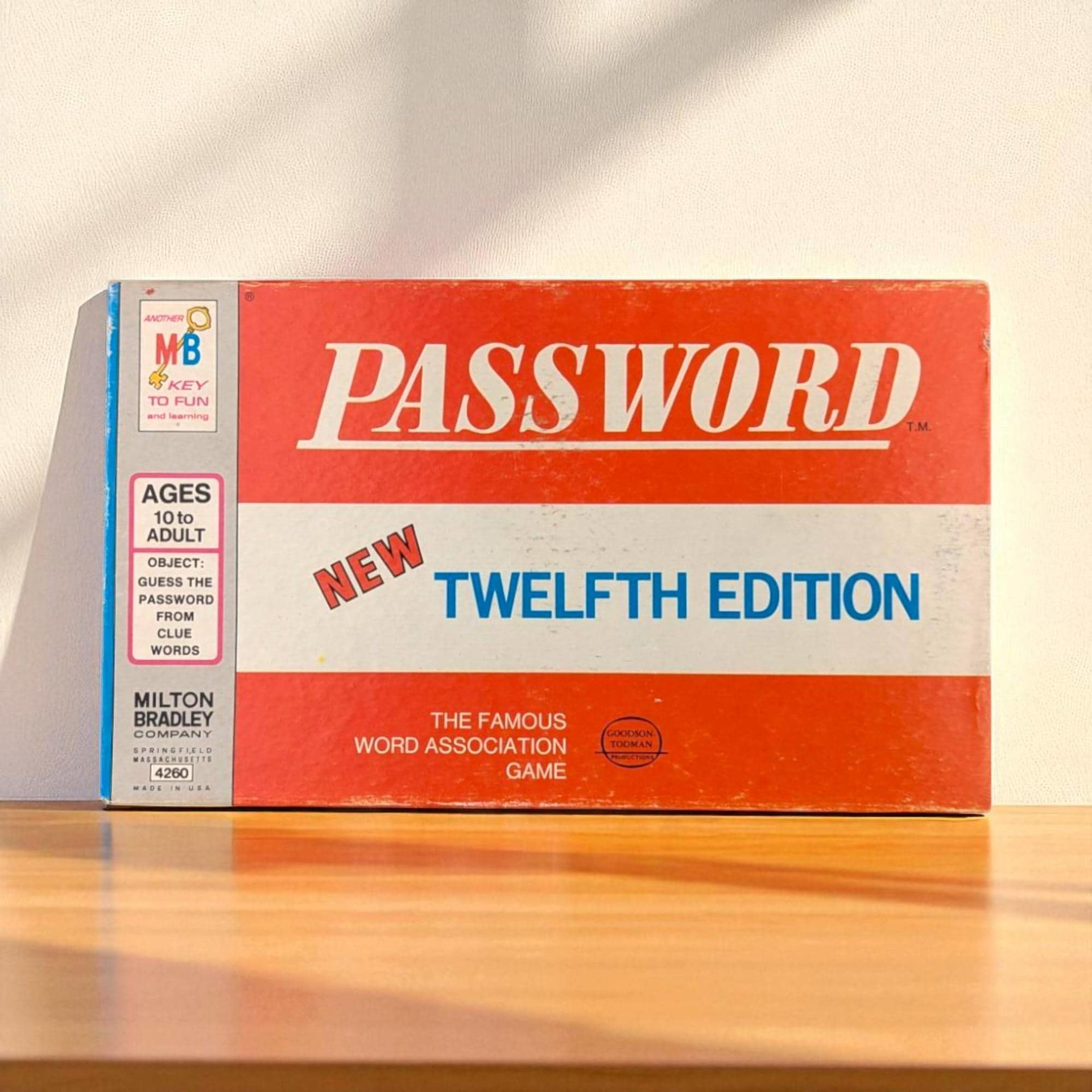 1962 Milton Bradley Password Twelfth Edition Game