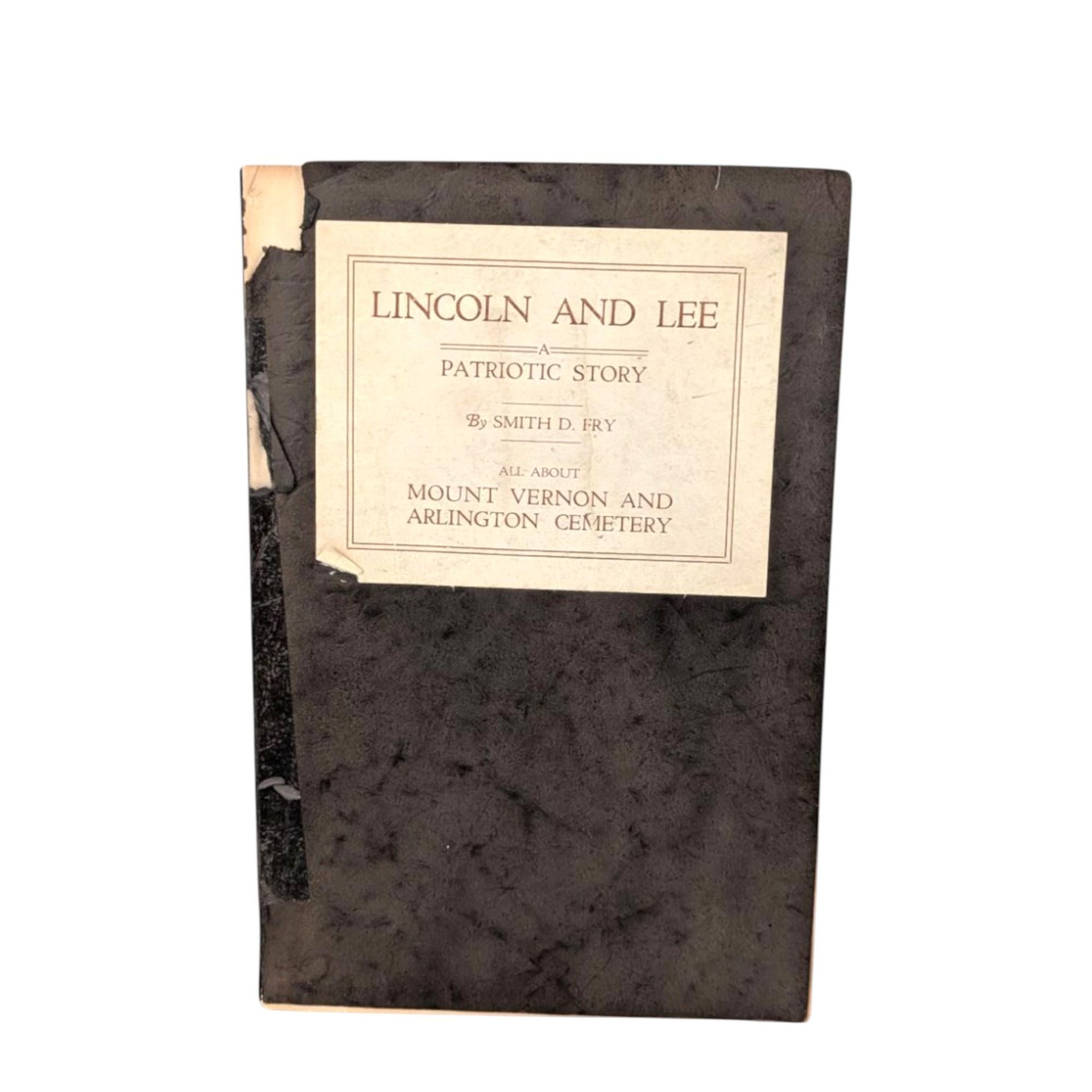 Antique 'Lincoln and Lee: A Patriotic Story' Softcover Book