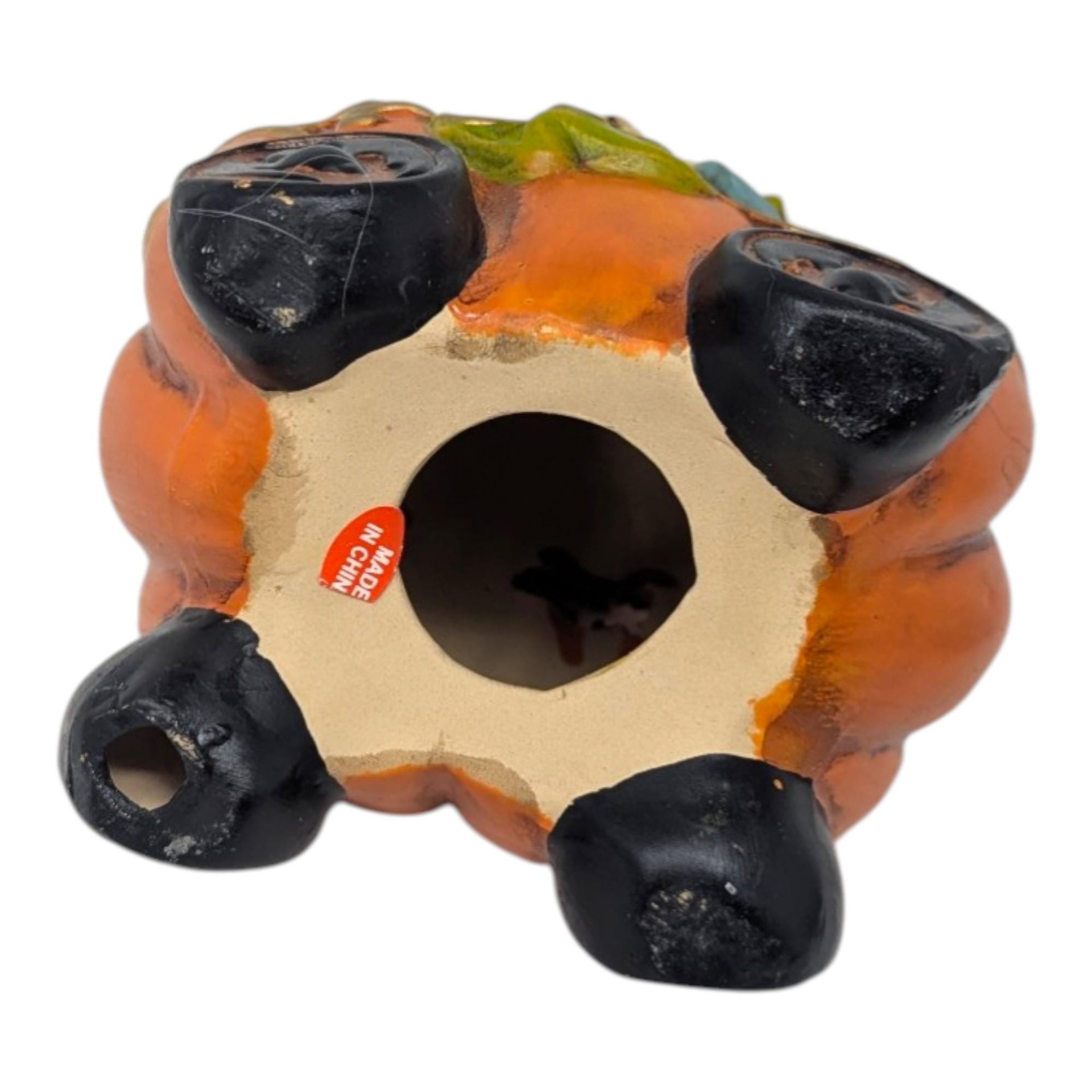 Vintage Ceramic Halloween Pumpkin Coach