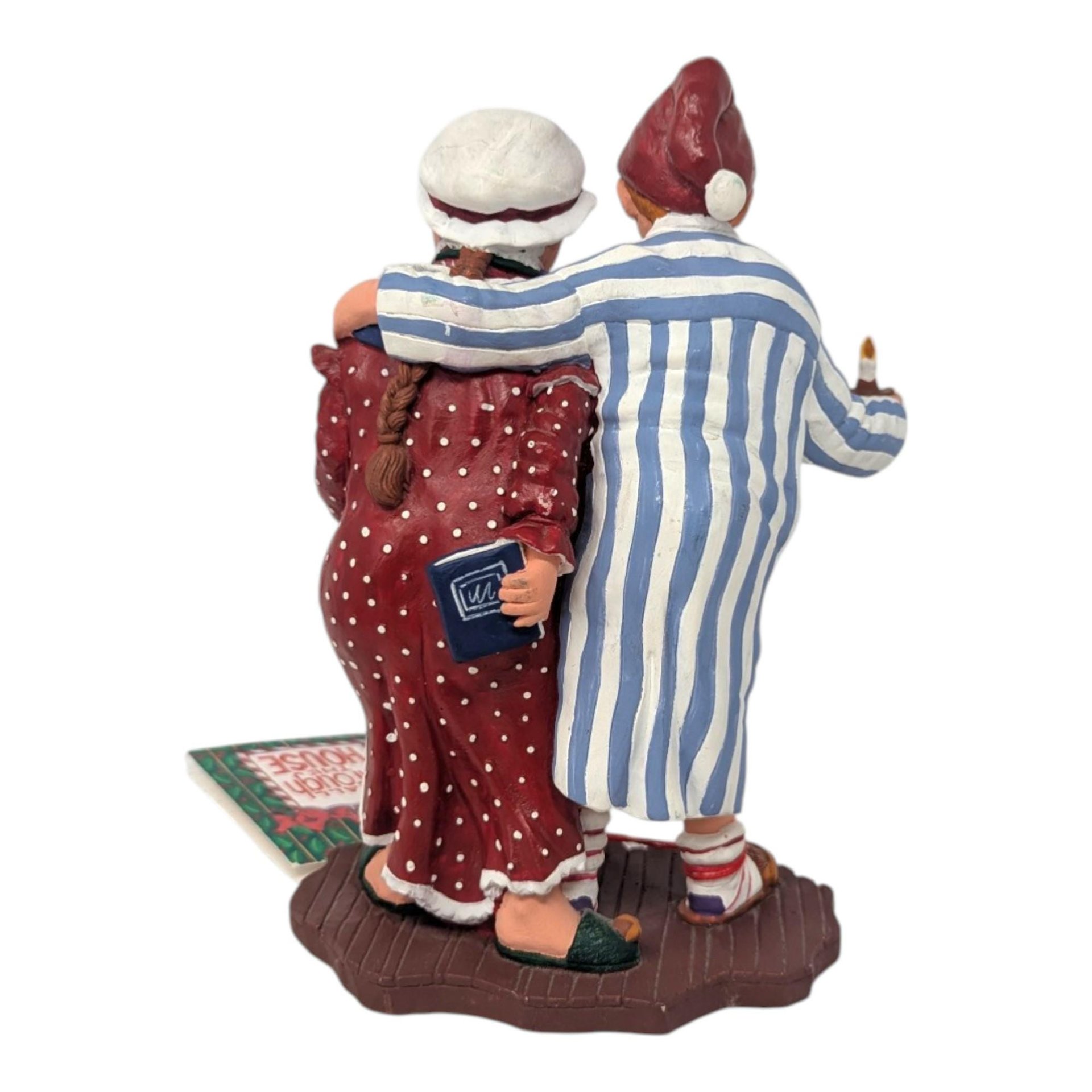 Vintage Dept 56 Mama in Her Kerchief Papa in His Cap Figurine