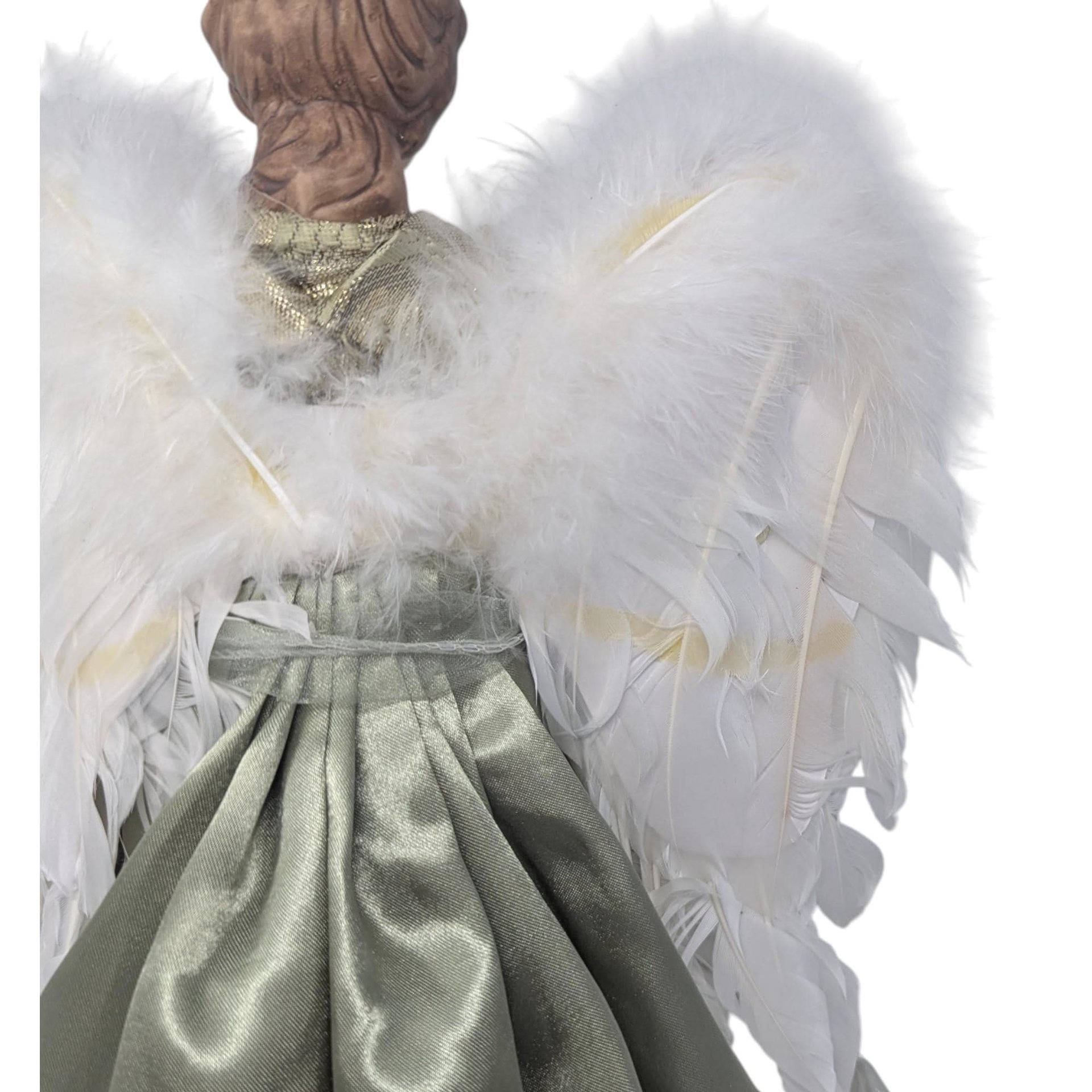 Vintage Porcelain Angel with Harp Tree Topper