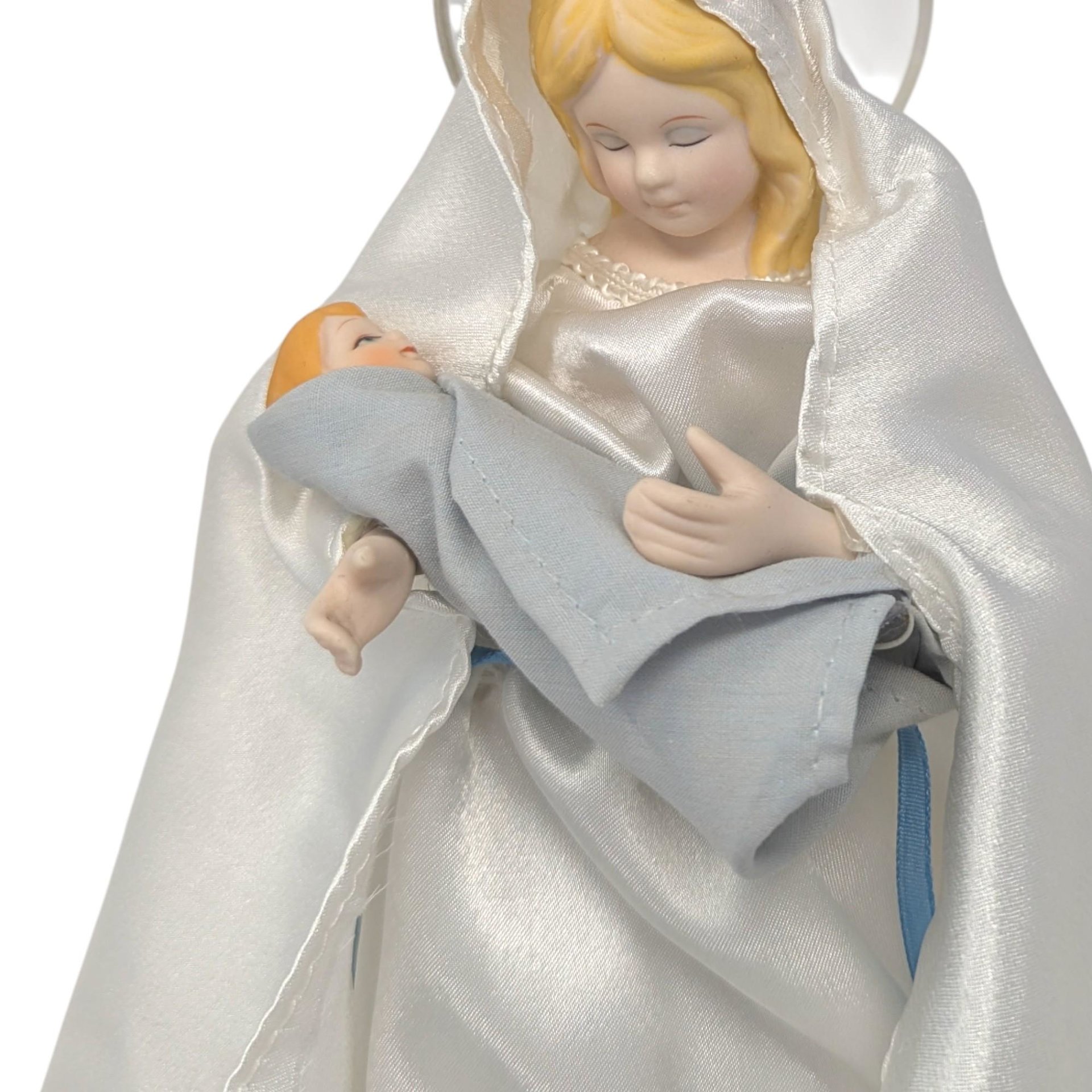 1965 Light Up Mary and Baby Jesus Tree Topper