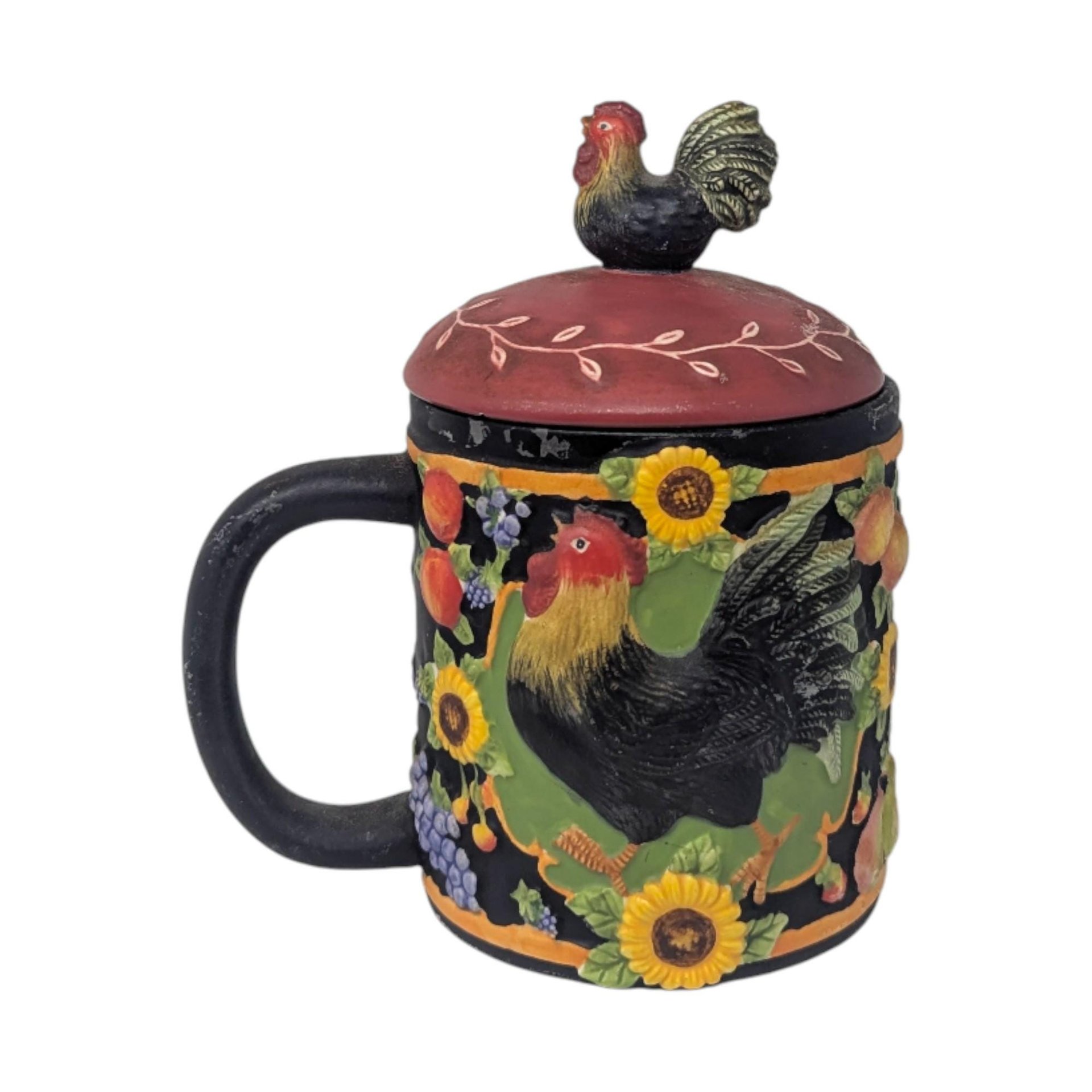 2003 Susan Winget Avignon Morning Teapot and Mug Set