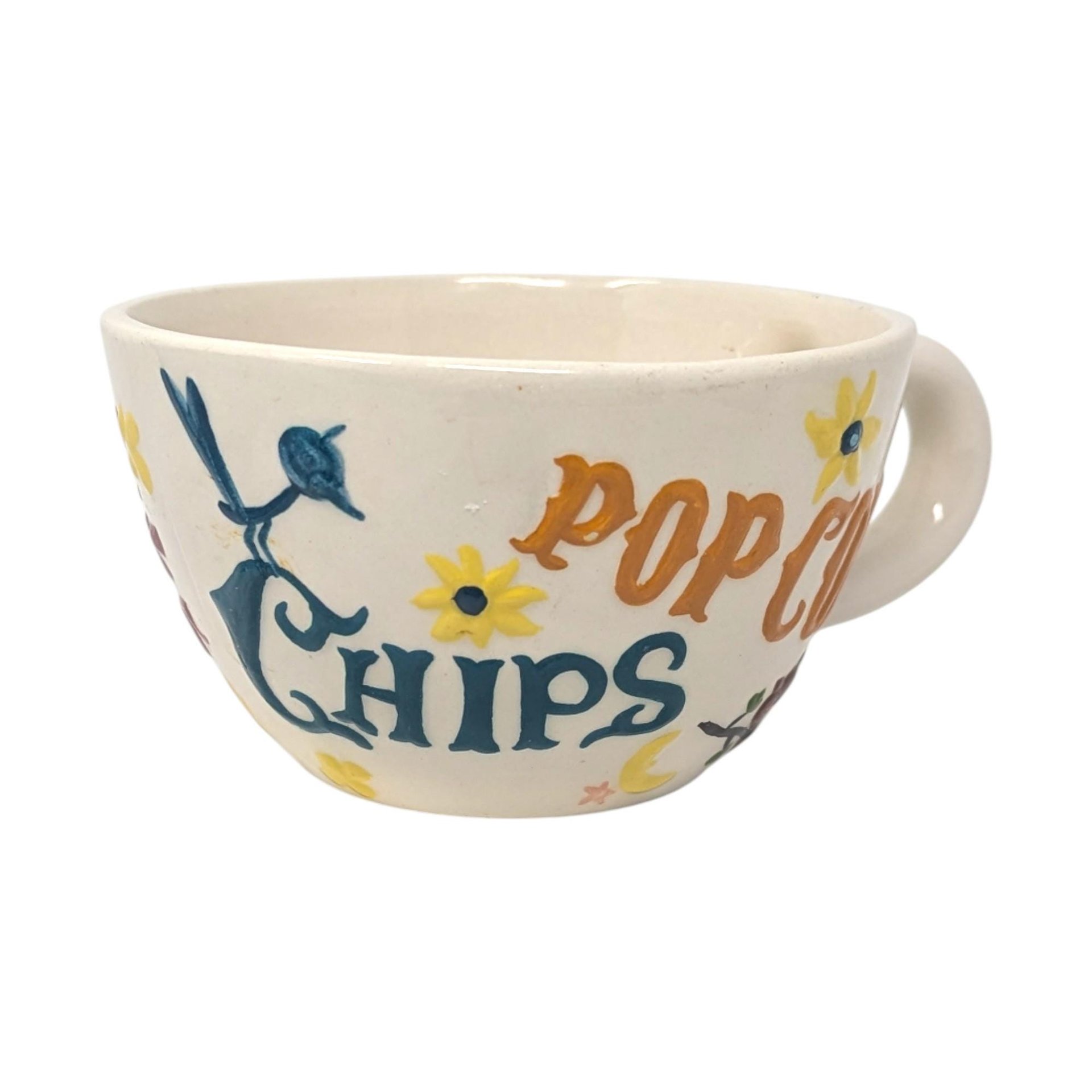 1976 Pop Chips Handpainted Ceramic Mug