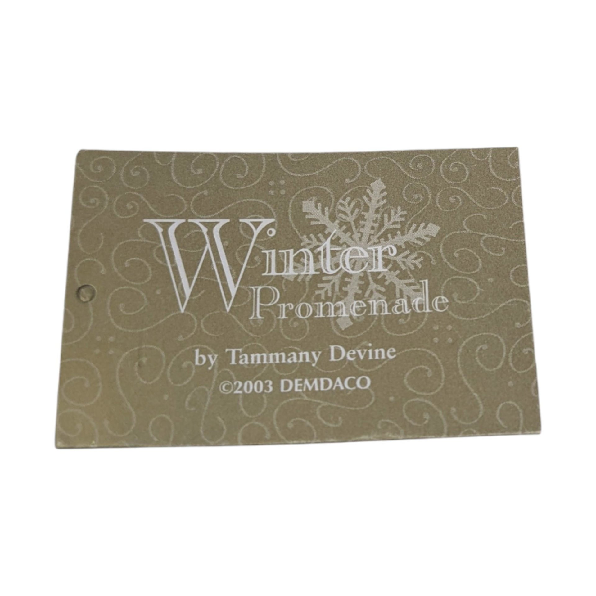 2003 Demdaco Winter Promenade Gift of Friendship Figurine