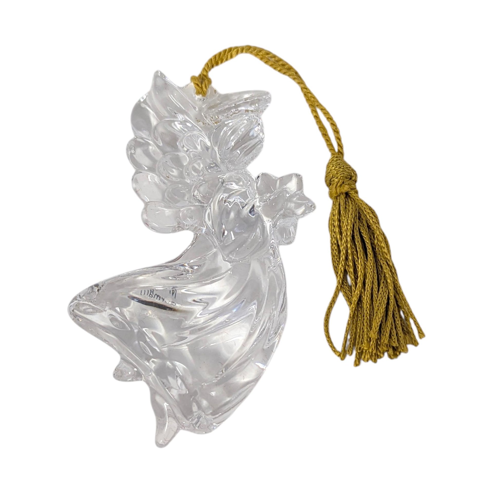 Vintage Gorham Lead Crystal Angel Ornament