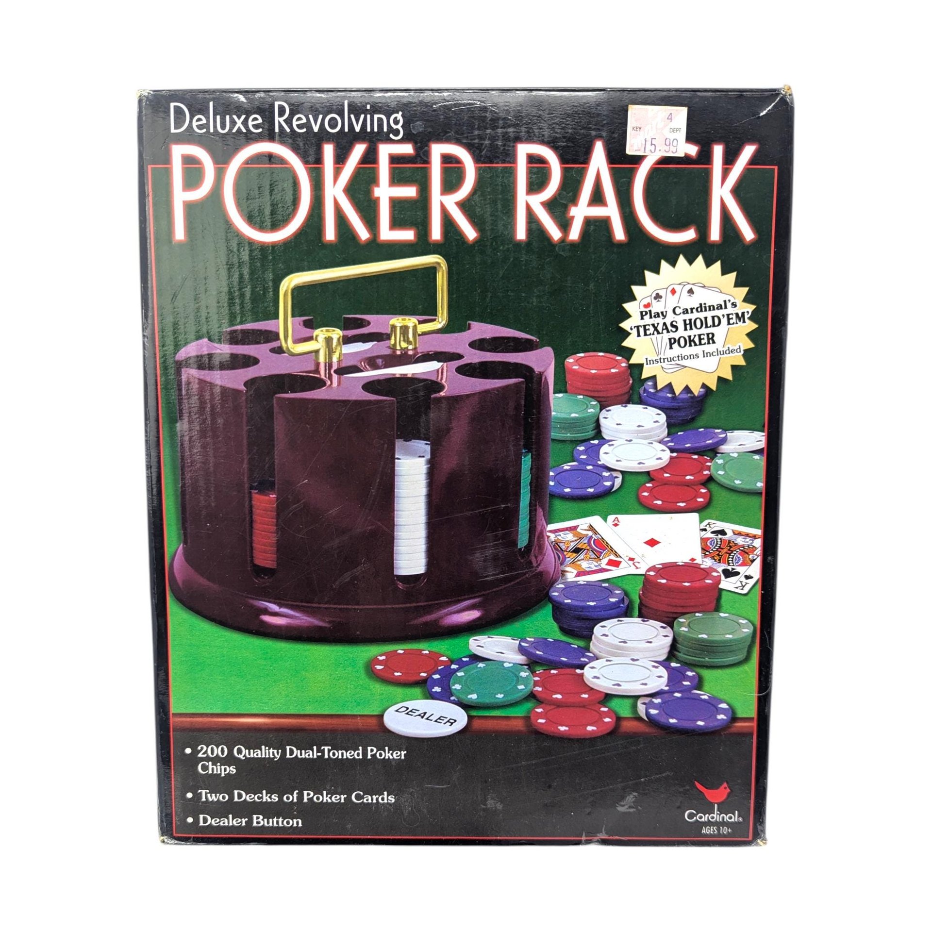 Vintage Cardinal Deluxe Rotating Poker Rack Set