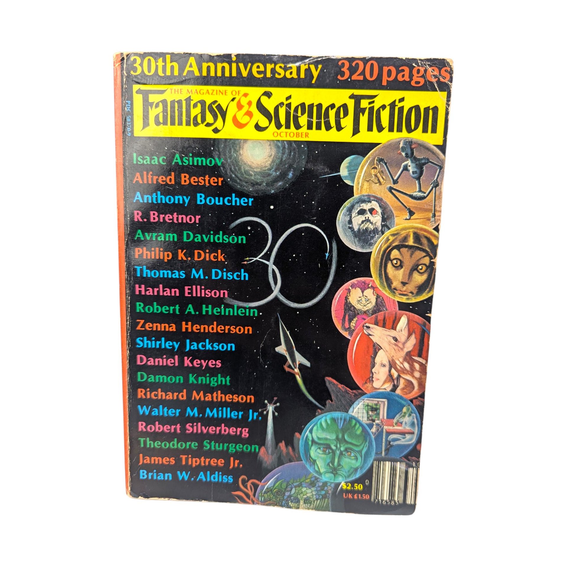 Set of 6 Vintage Fantasy and Science Fiction Magazines
