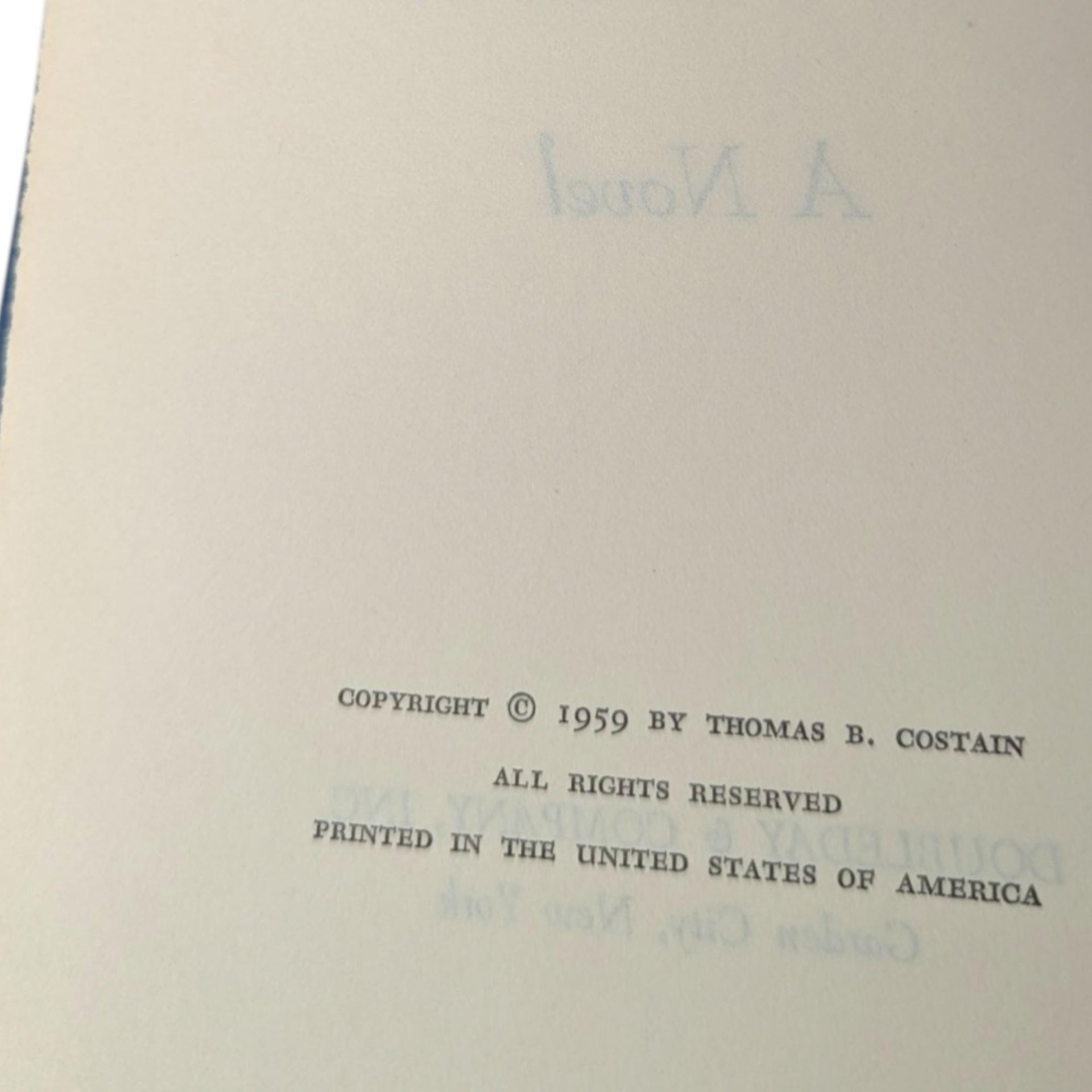 The Darkness and the Dawn Thomas B. Costain 1959