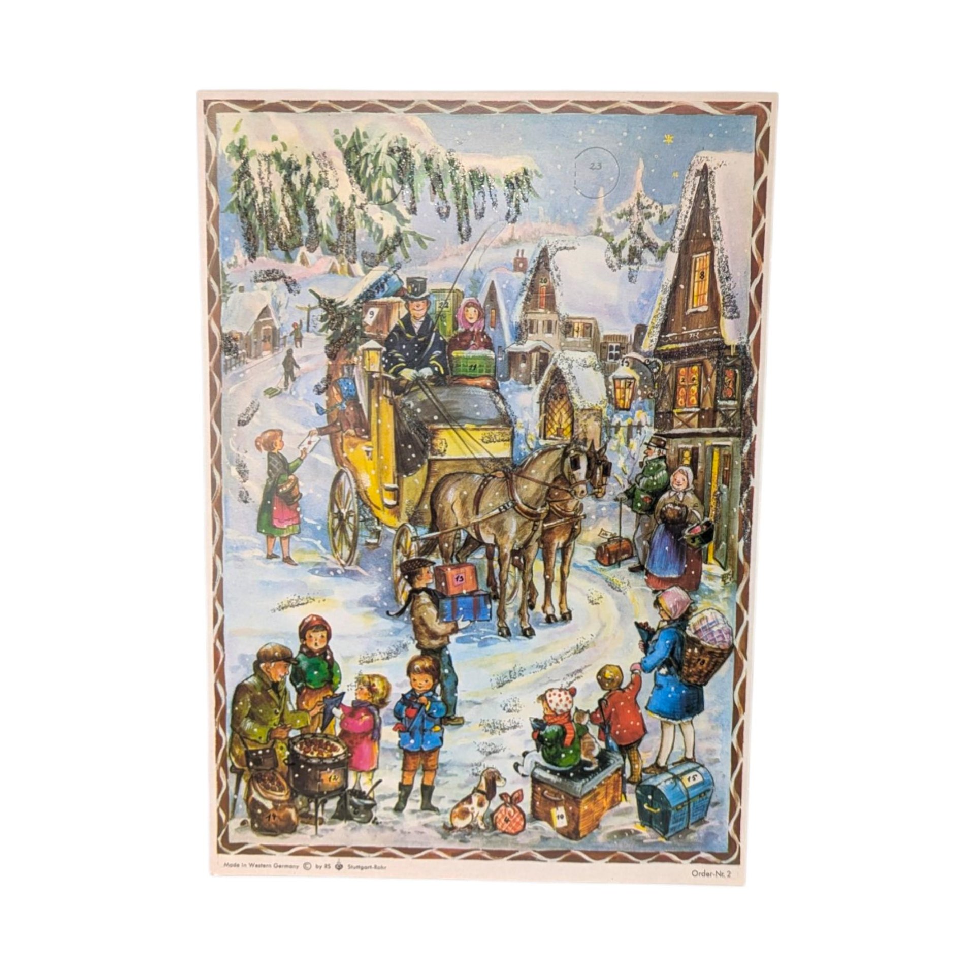 Vintage RS German Advent Calendar