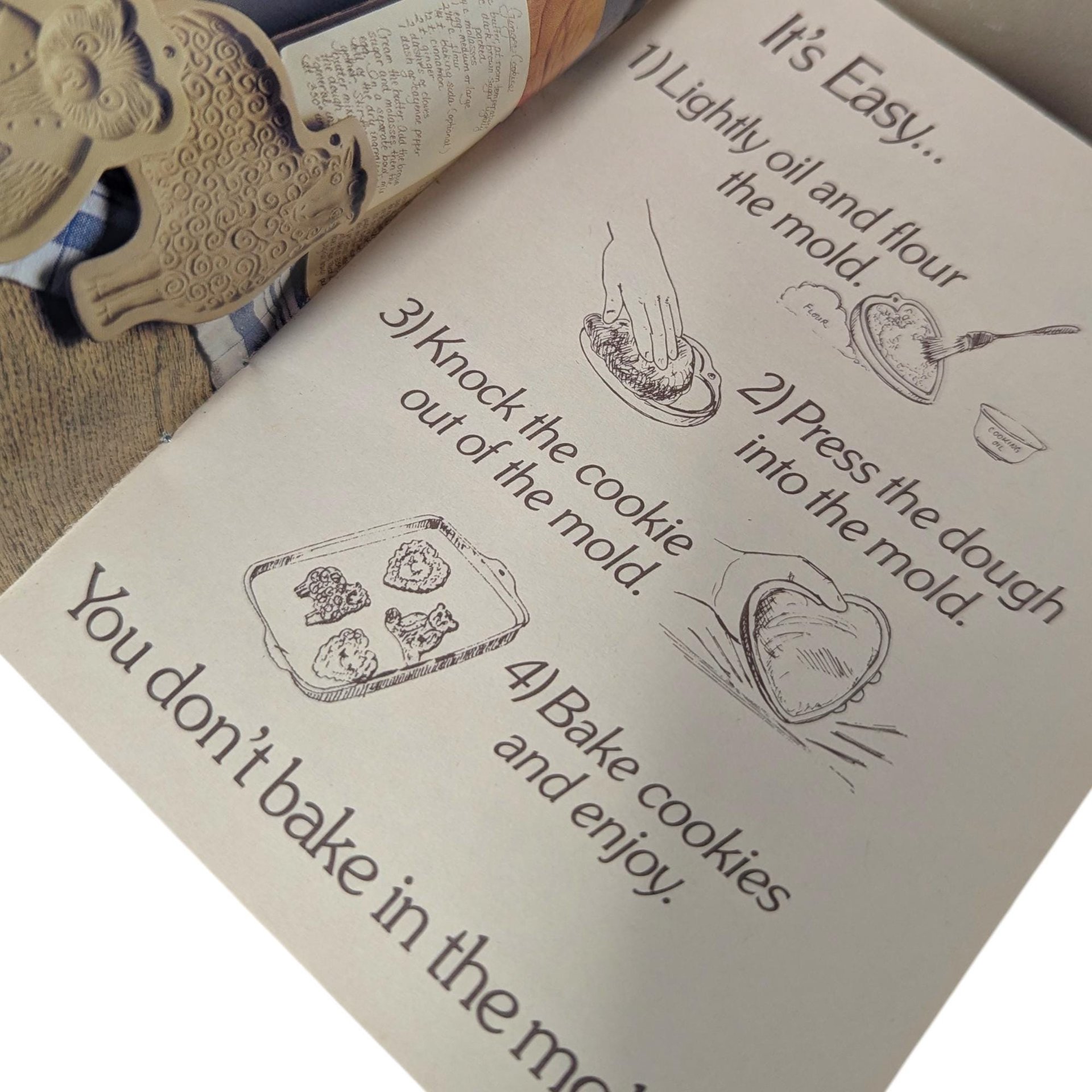 1983 Brown Bag Cookie Art Shortbread Mold