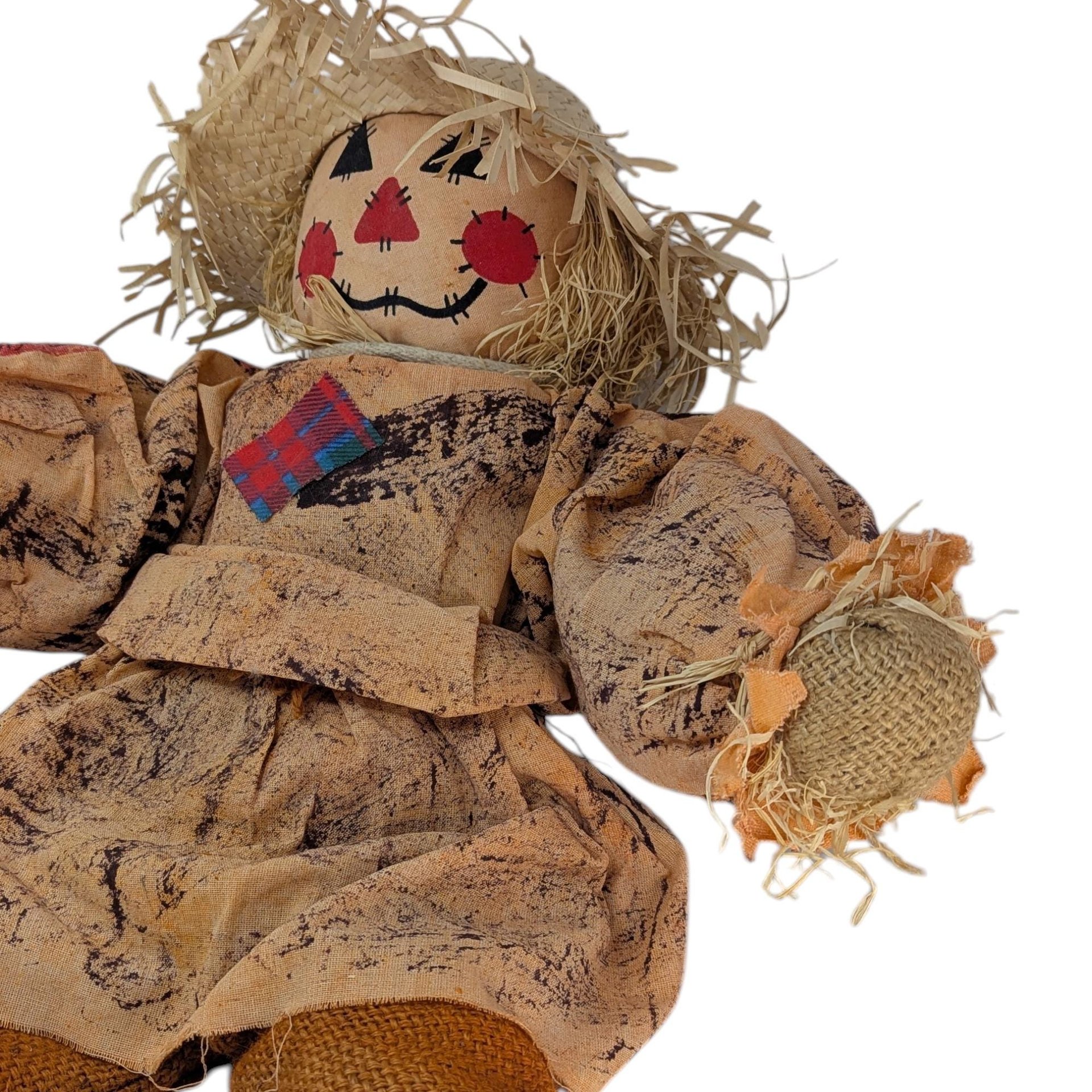 Vintage Handmade Harvest Scarecrow