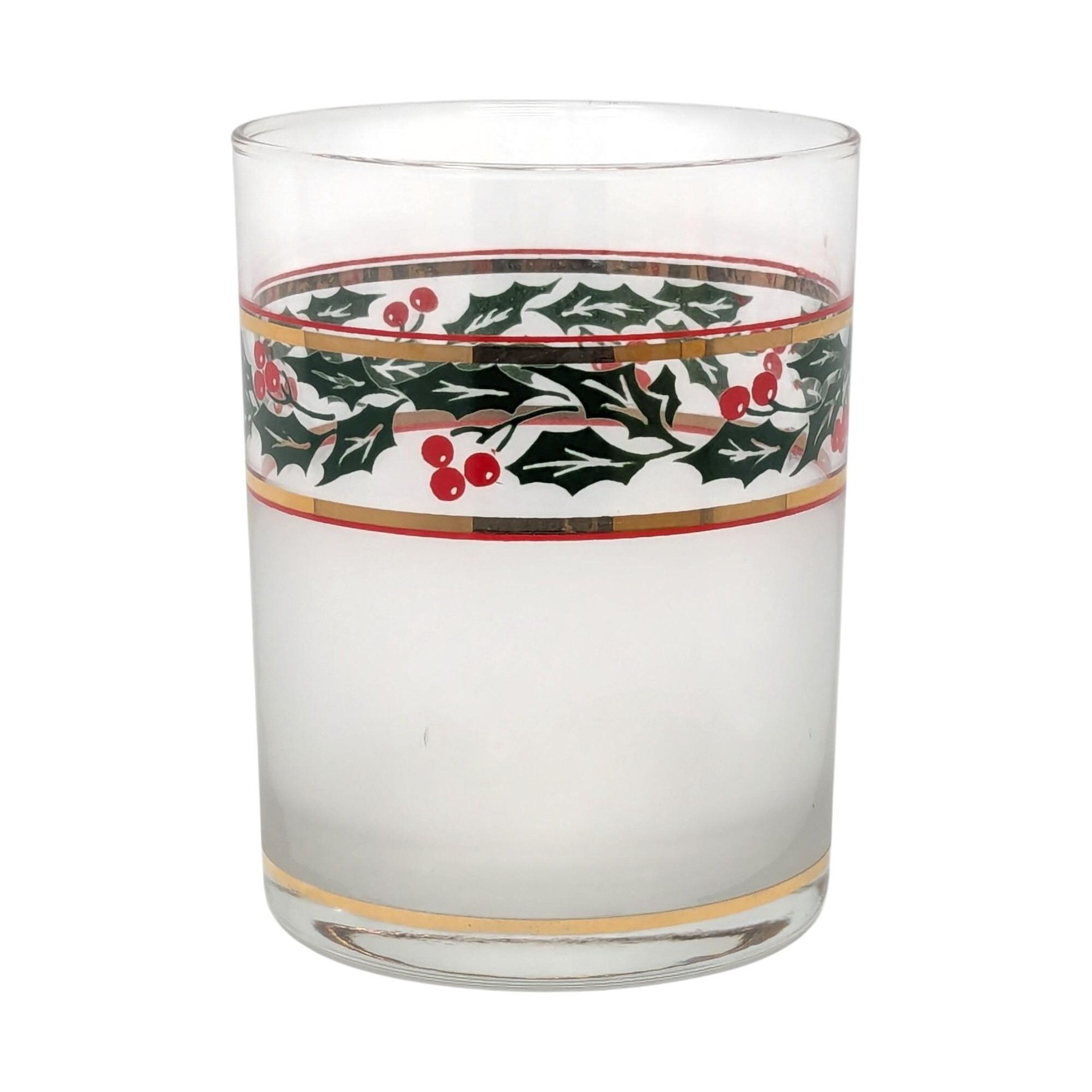 Vintage Culver Squire Red and Gold Barware Set