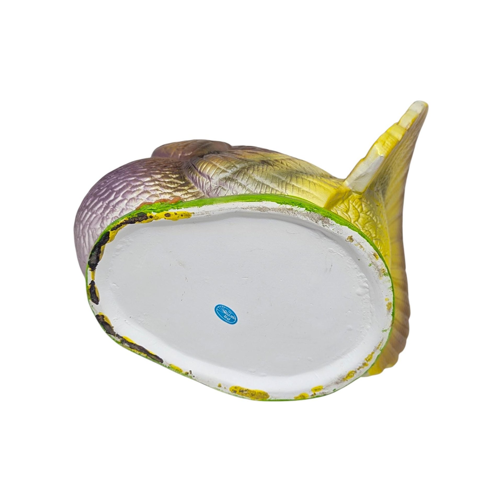 Vintage PR Handpainted Ceramic Turkey Planter