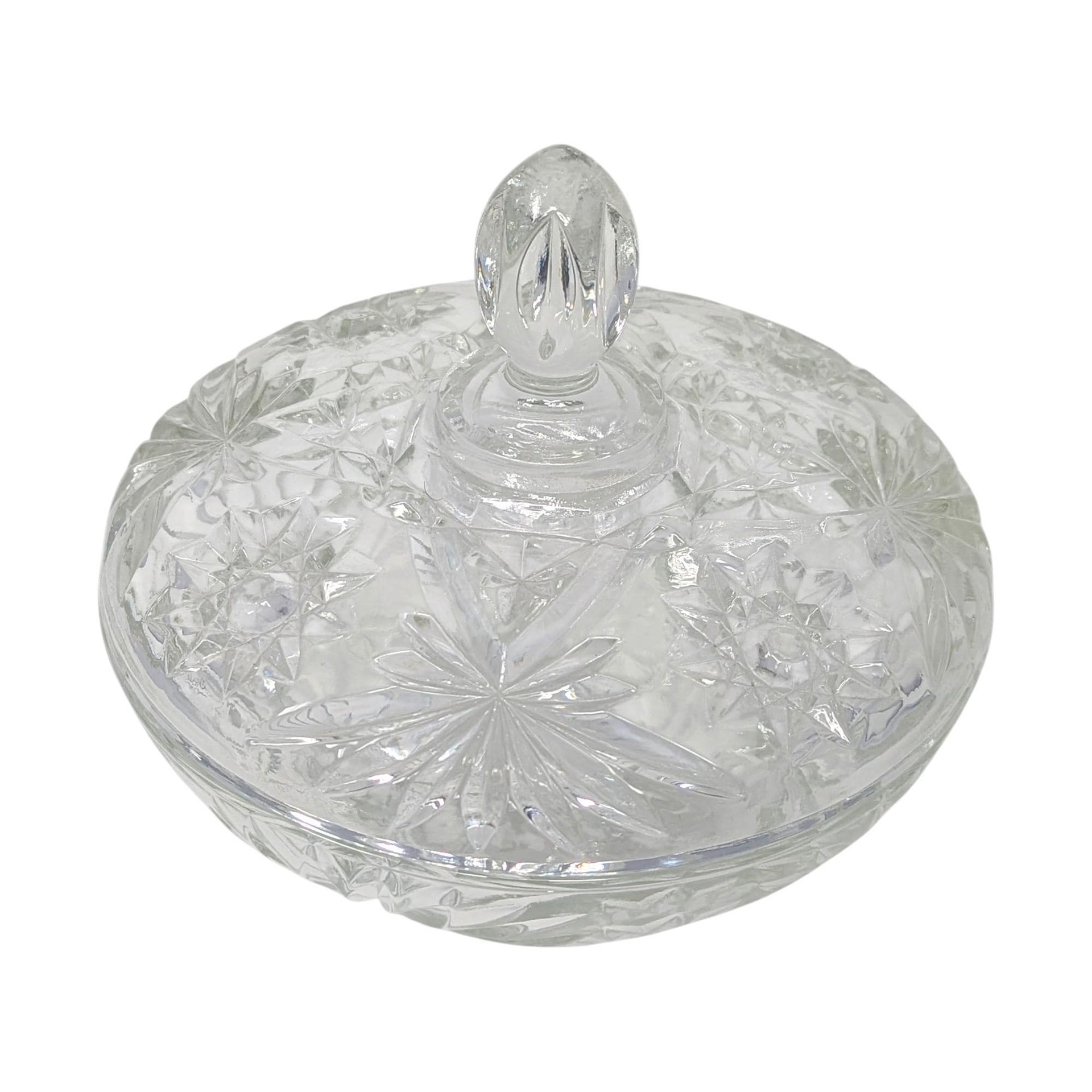 Vintage Anchor Hocking Prescut Covered Candy Dish