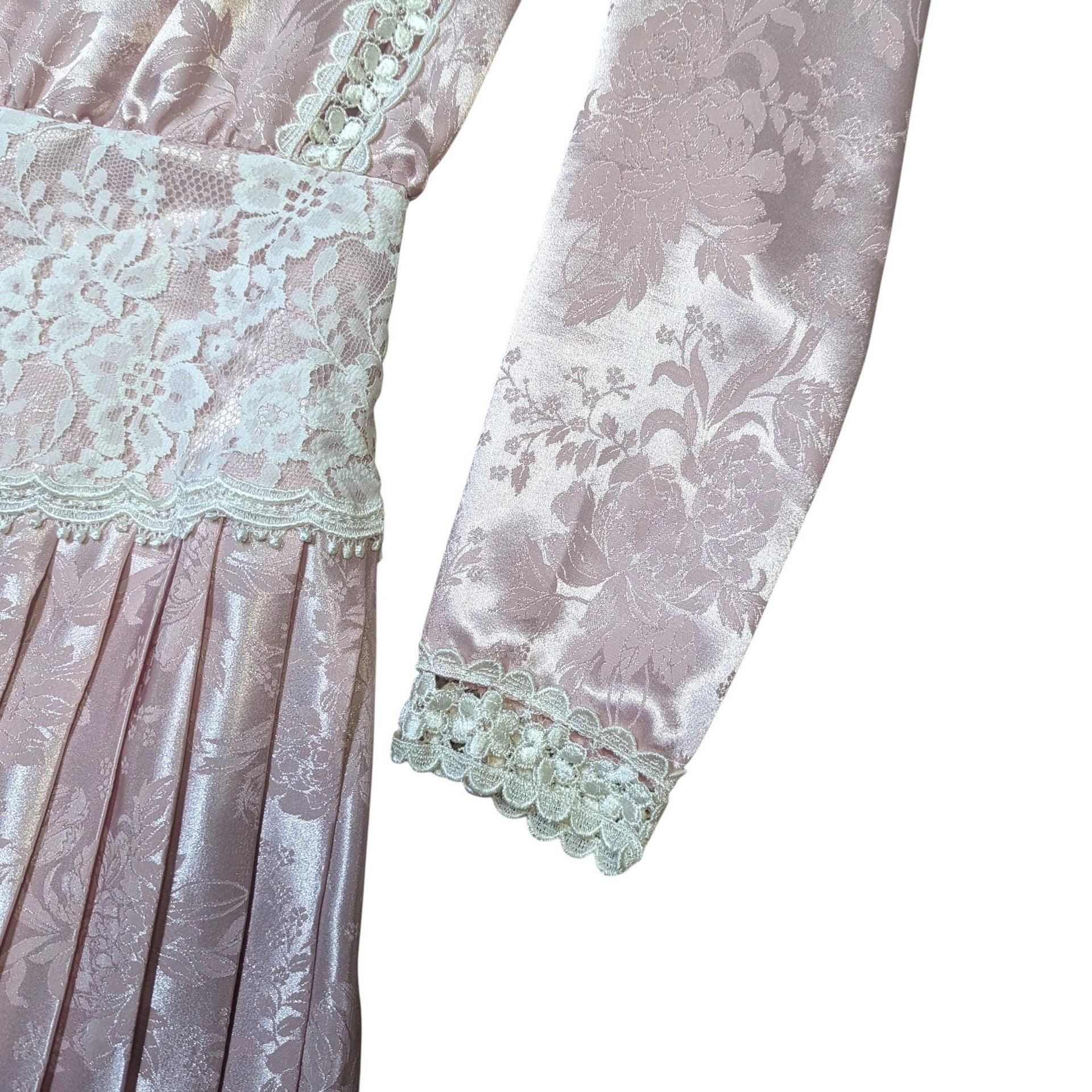 Vintage Scott McClintock Pink Tea Length Dress