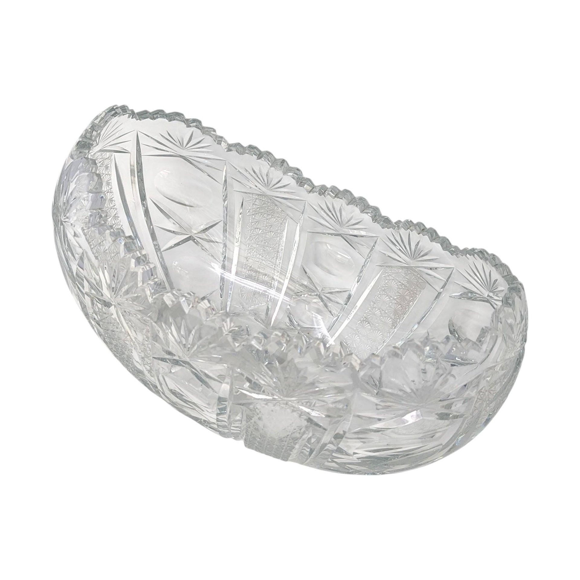 Vintage American Brilliant Cut Crystal Bowl