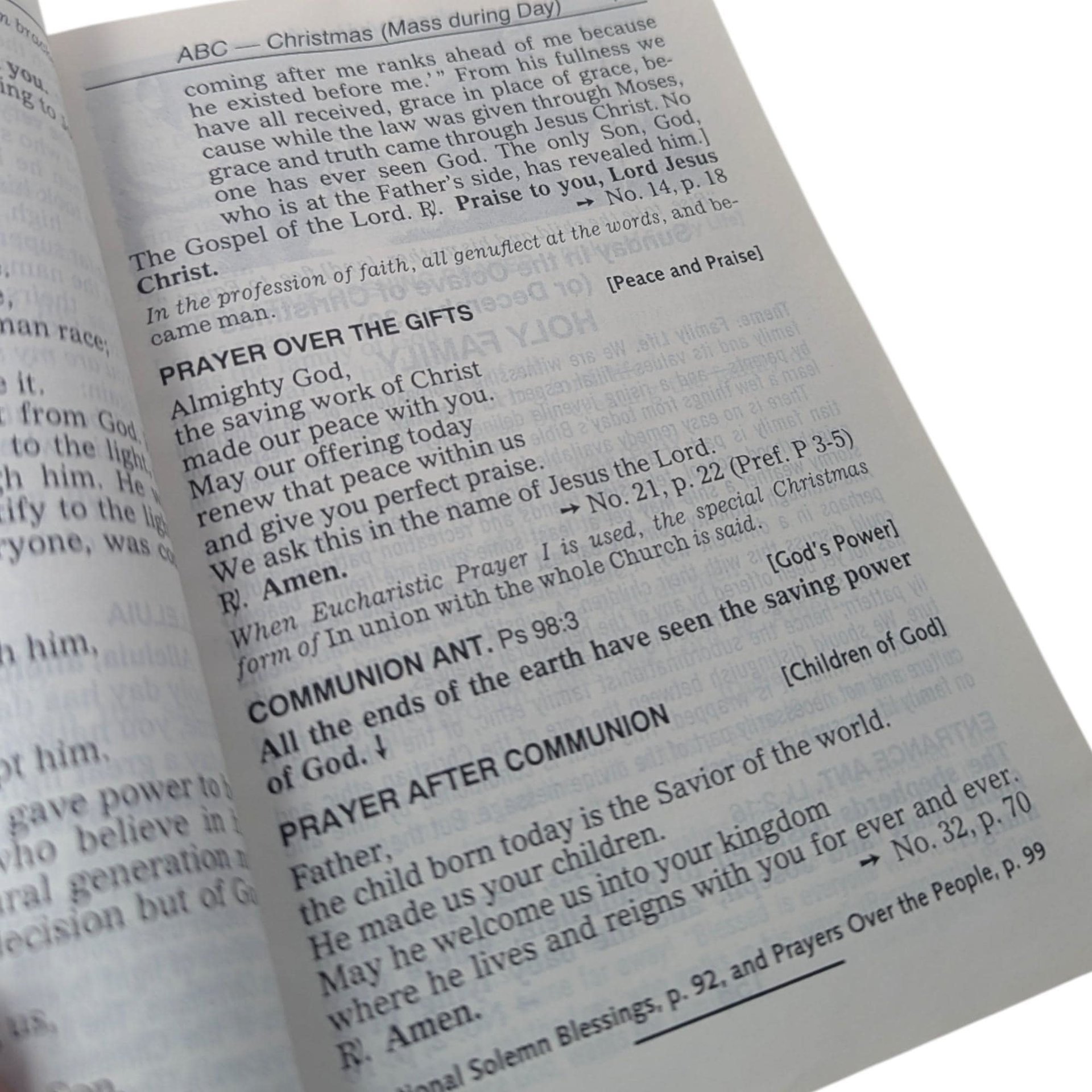 1999 New Saint Joseph Sunday Missal Complete Edition