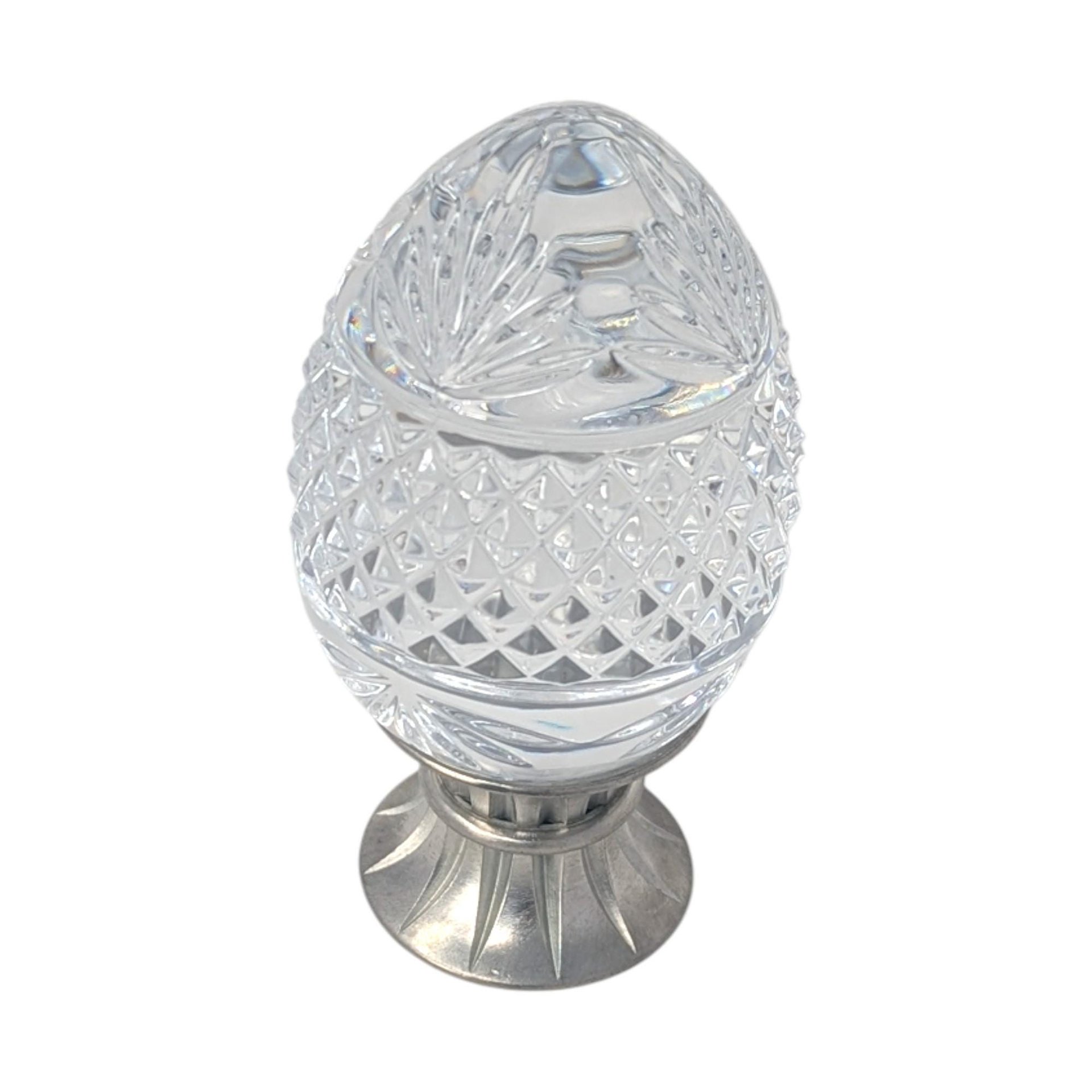 Vintage 1993 Avon Majestic Lead Crystal Egg