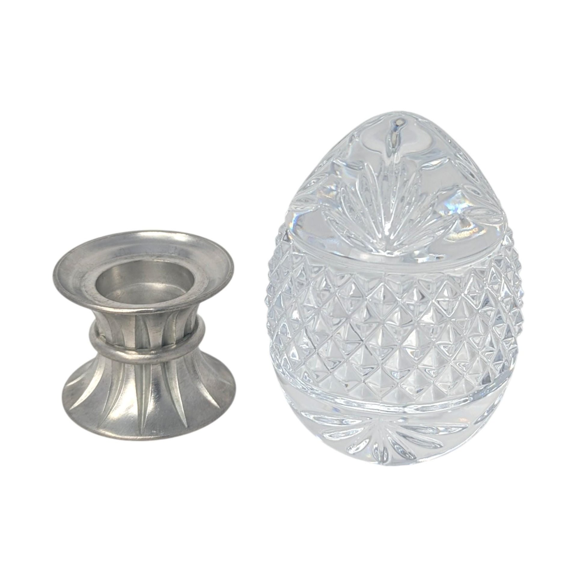 Vintage 1993 Avon Majestic Lead Crystal Egg