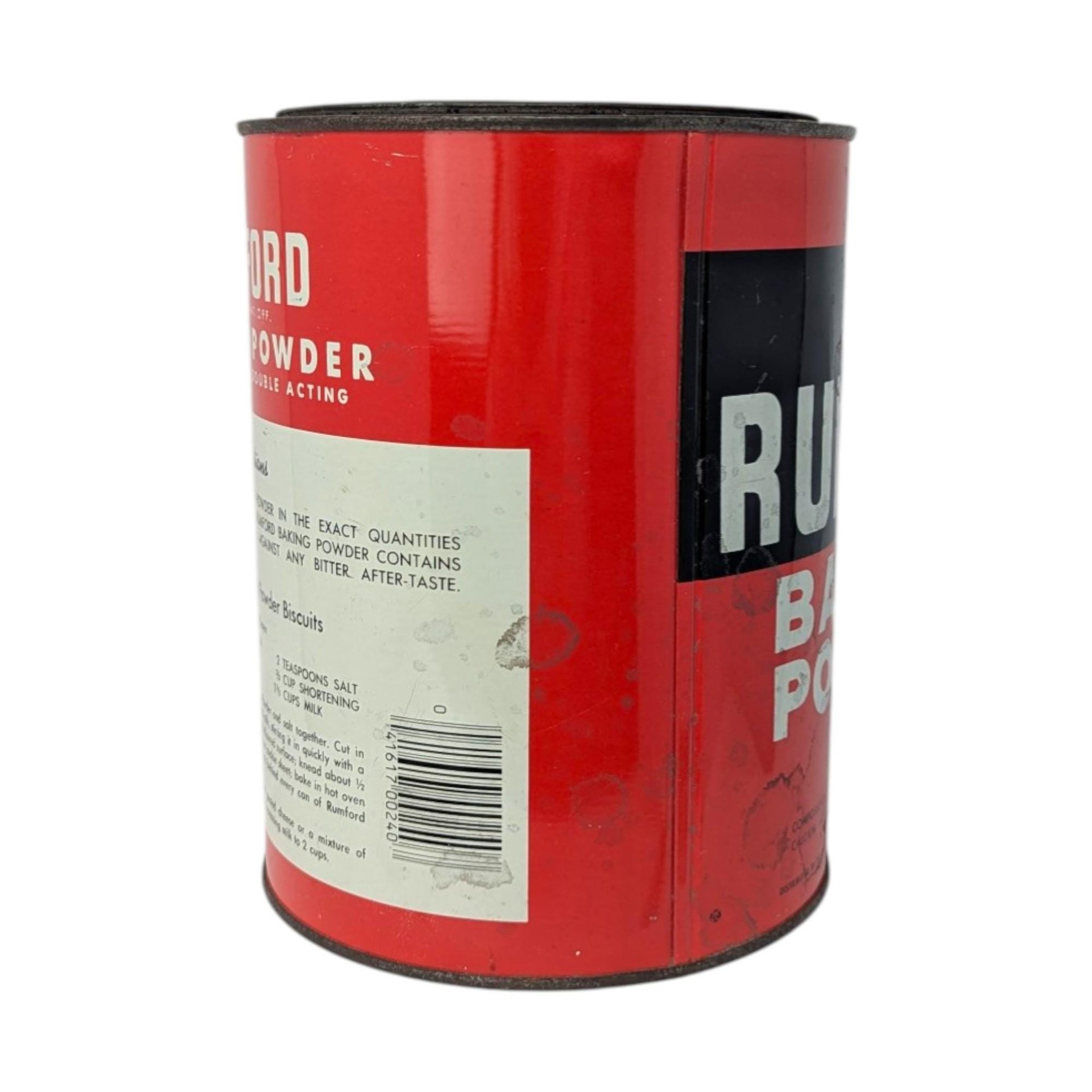 1960s Rumford Baking Powder 5lb Empty Tin