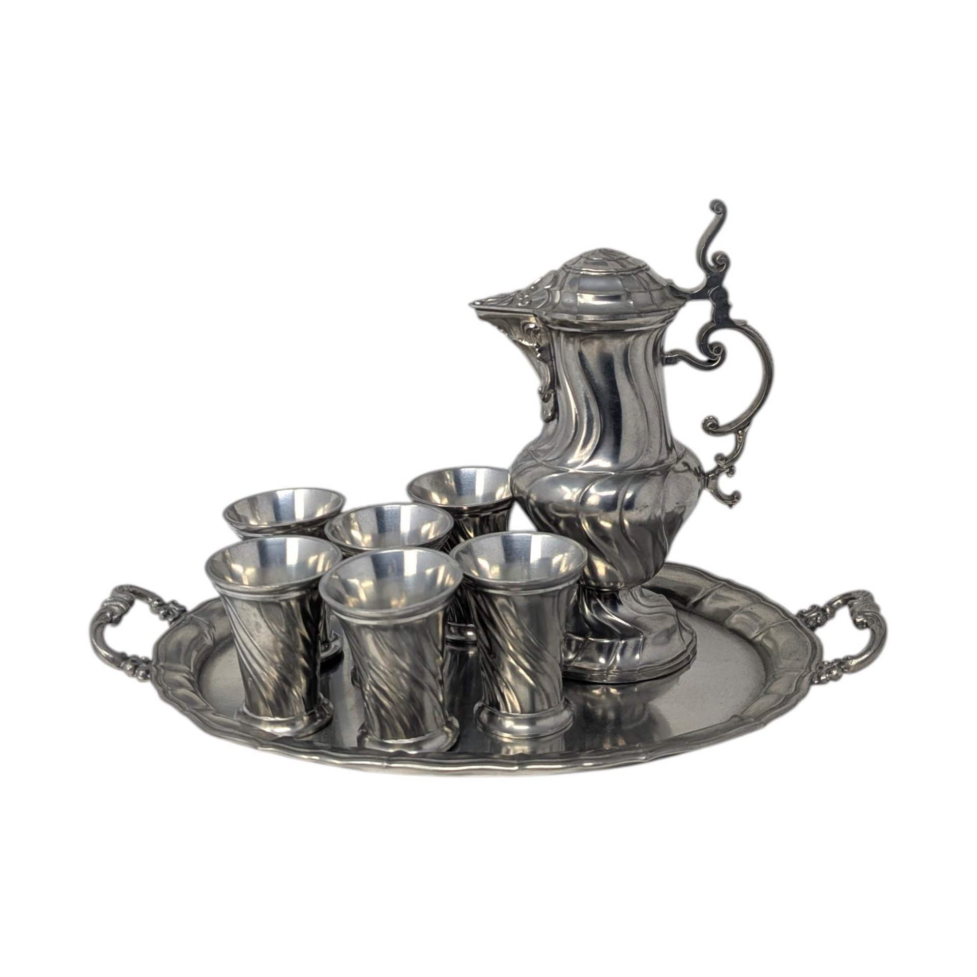 Vintage Salzburger Zinnstube Pewter Serving Set