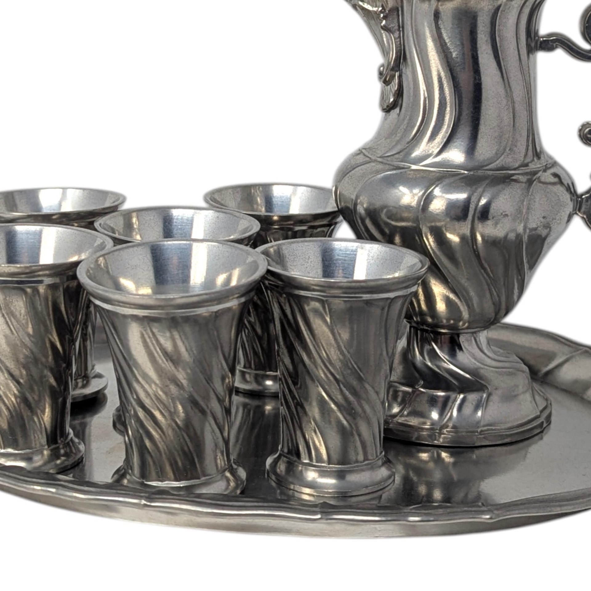 Vintage Salzburger Zinnstube Pewter Serving Set