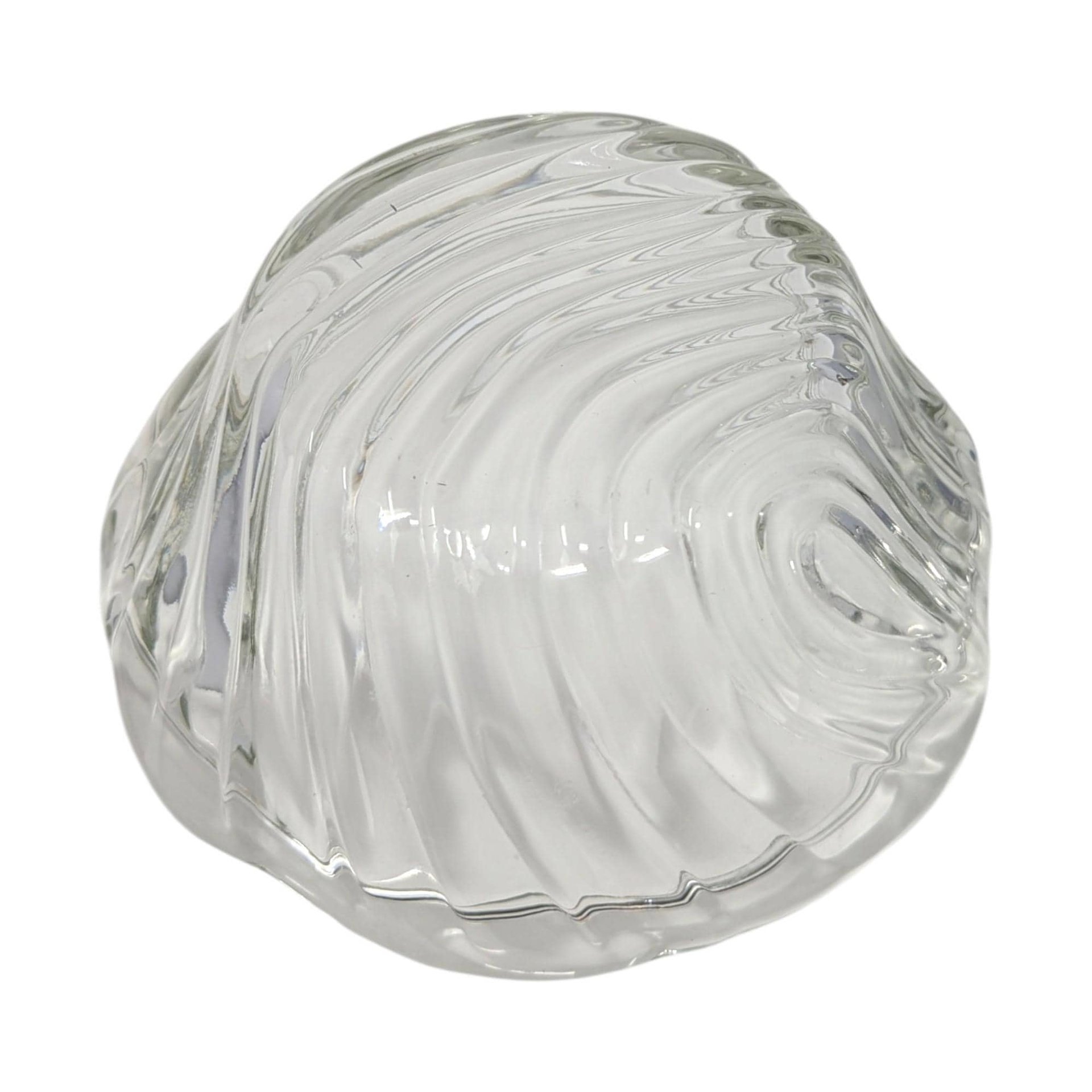 Vintage Glass Vanity Dish with Silver Lid