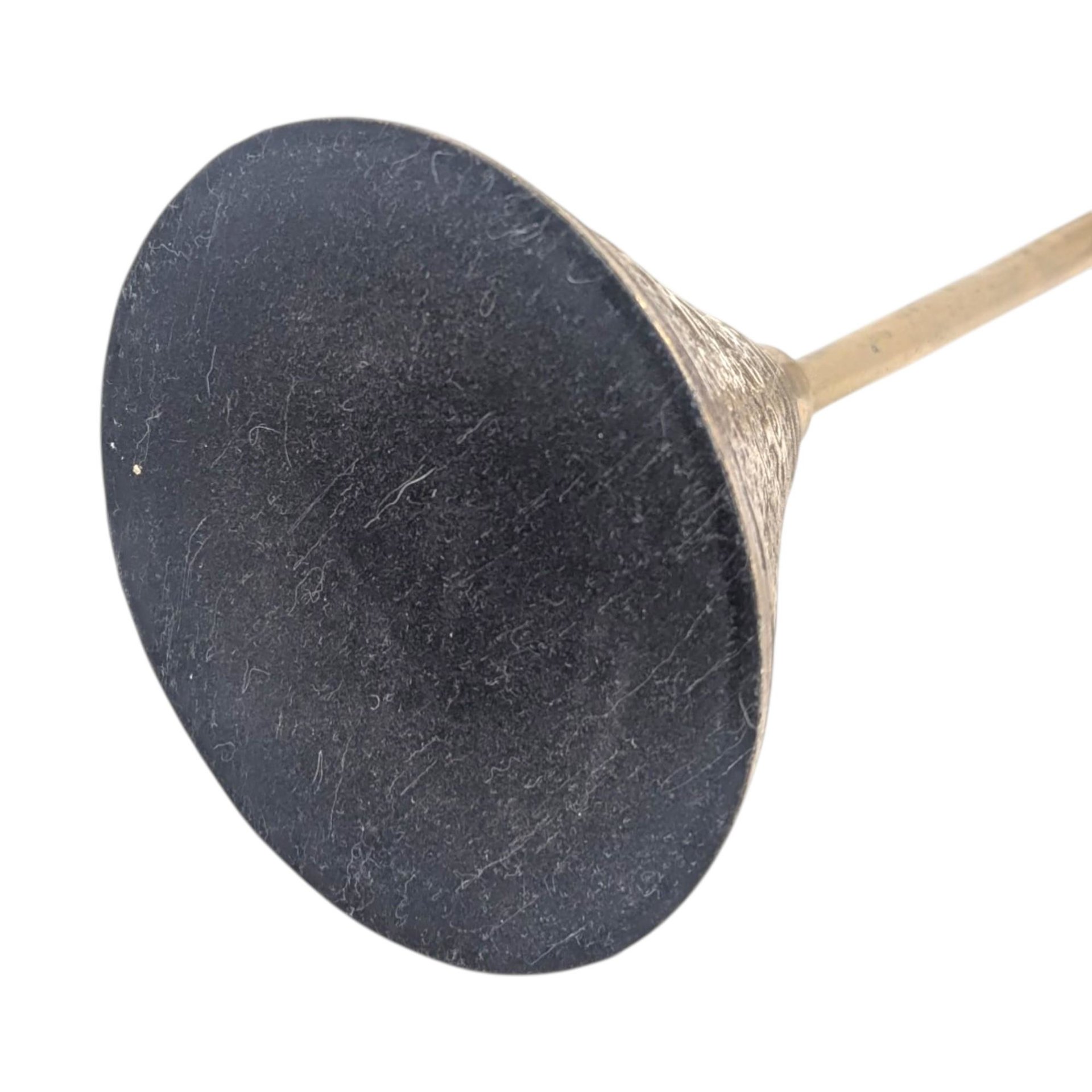 Vintage Brass Tiger Mask on Stand