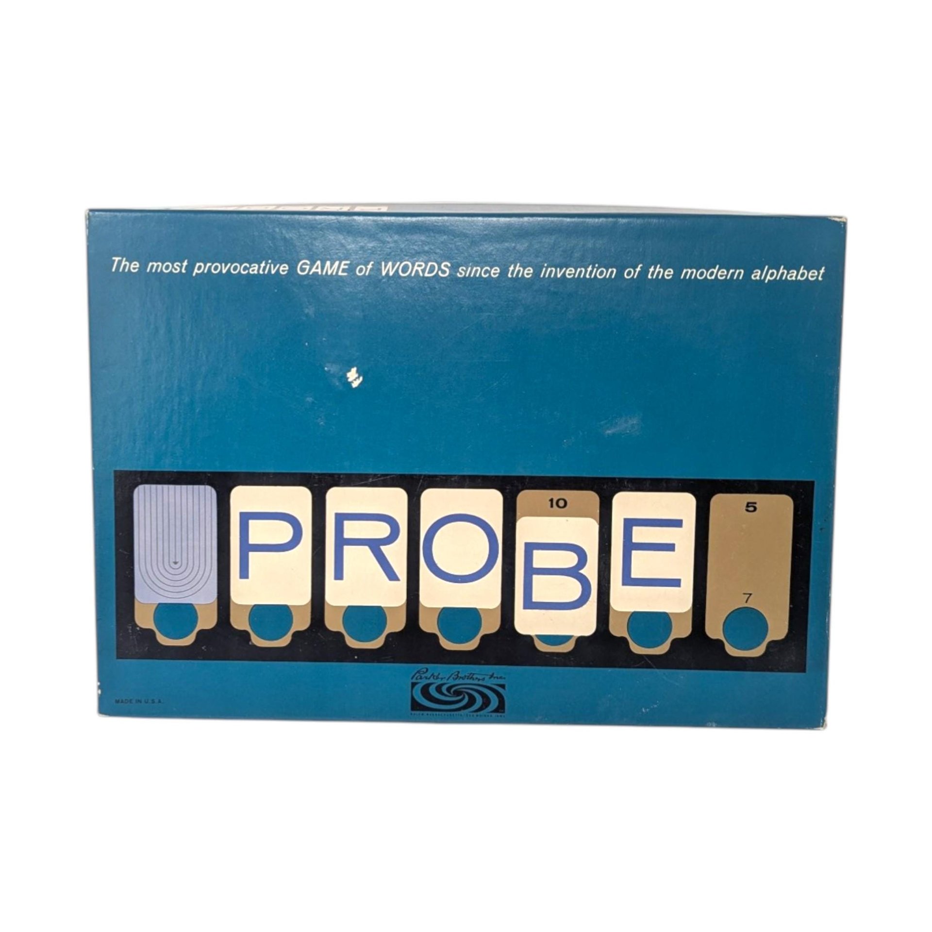 1964 Probe Word Game, Parker Brothers