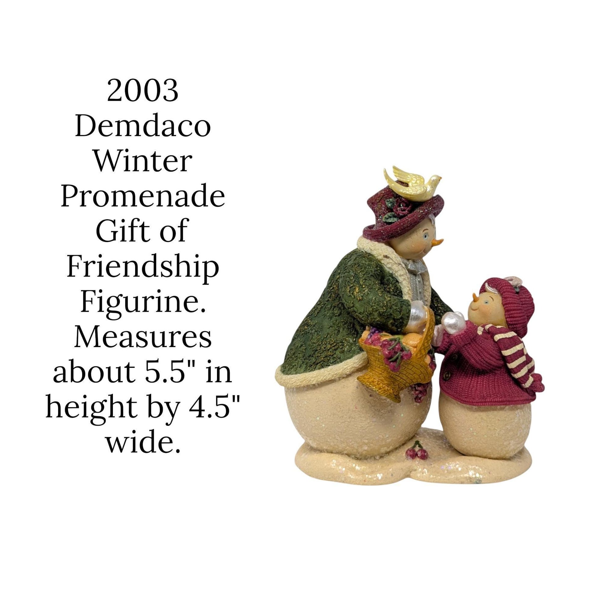 2003 Demdaco Winter Promenade Gift of Friendship Figurine