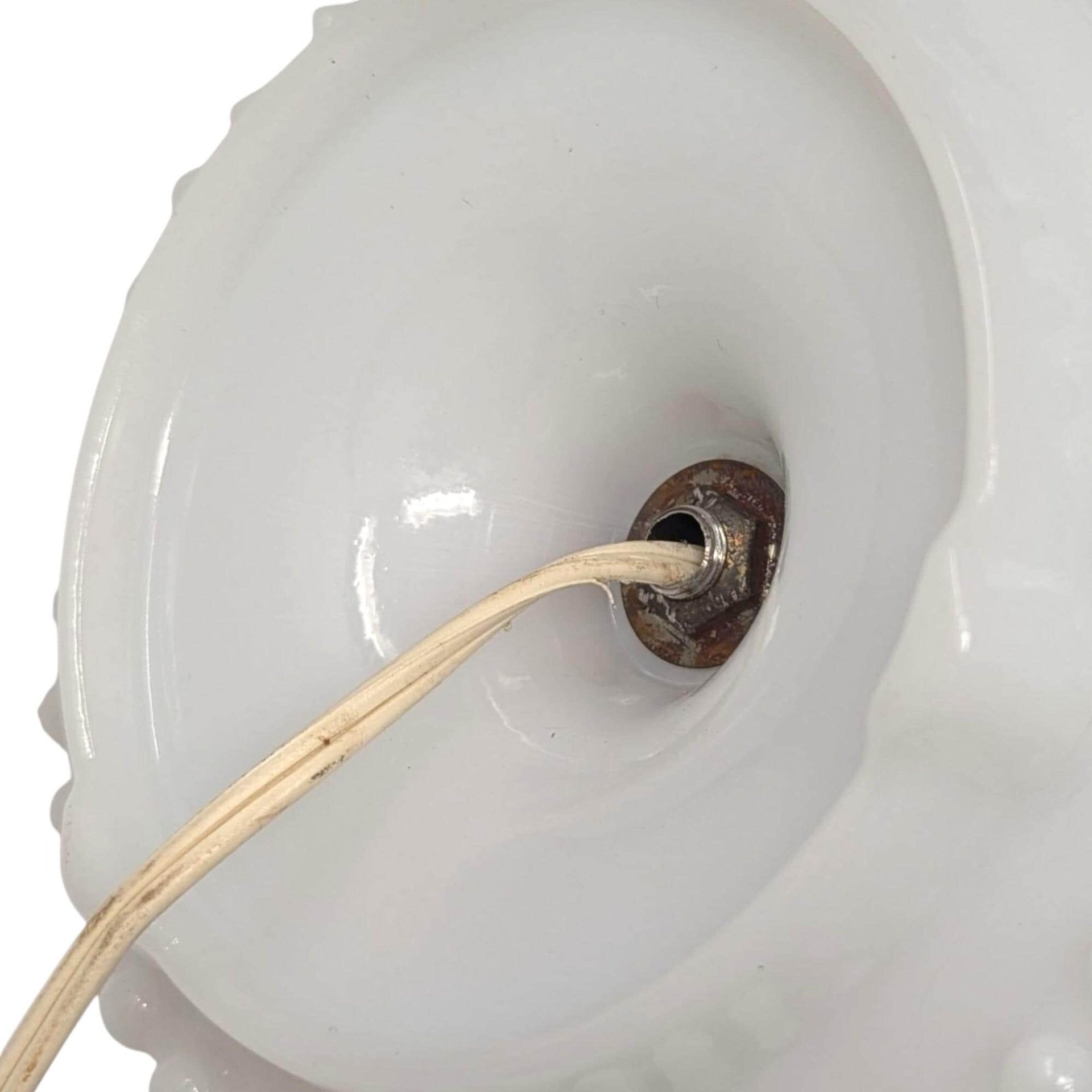 Vintage Milk Glass Table Lamp