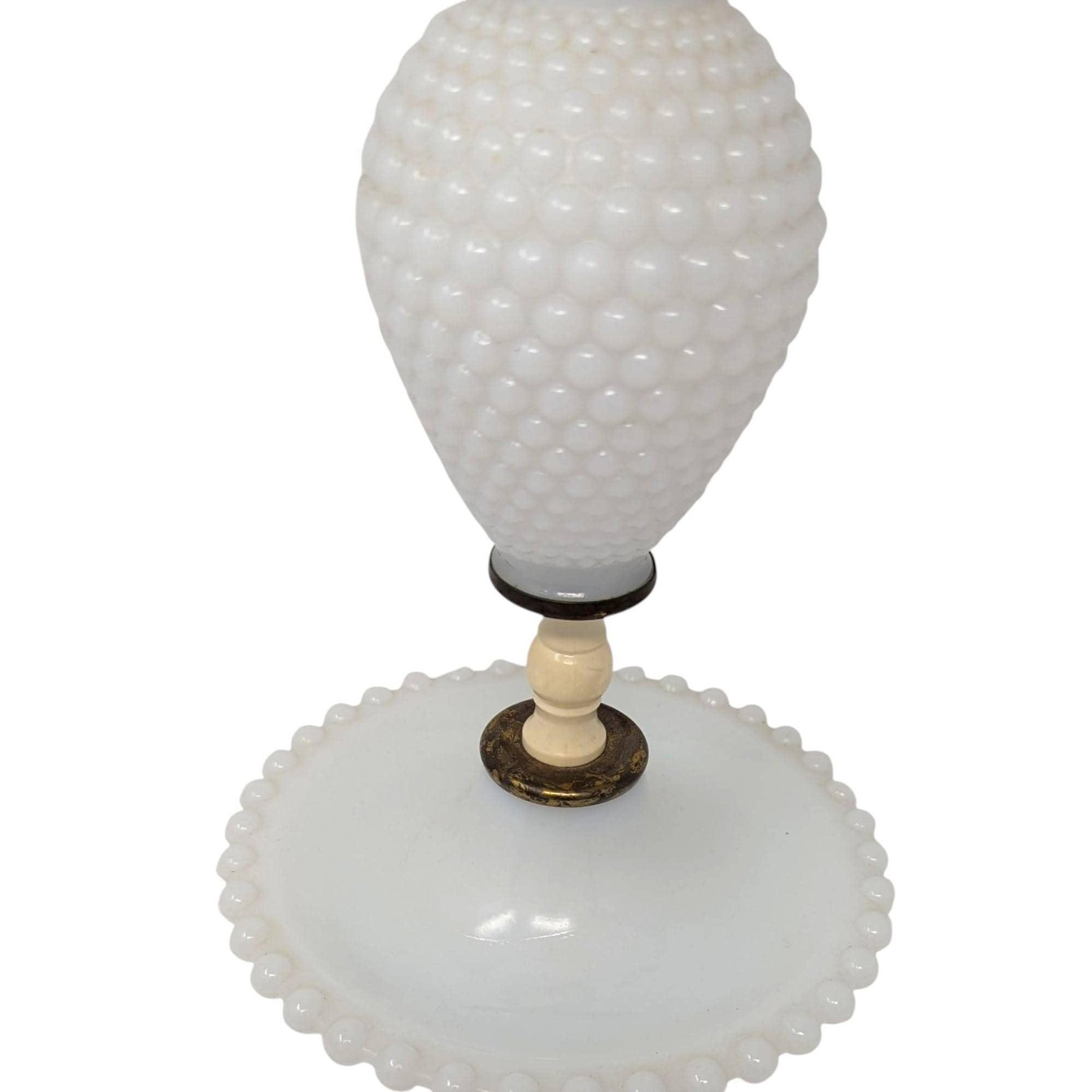 Vintage Milk Glass Table Lamp
