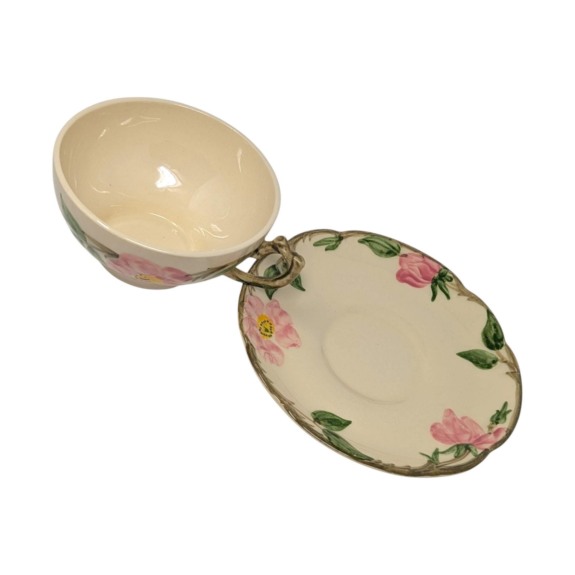 Vintage Franciscan Desert Rose Cup and Saucer