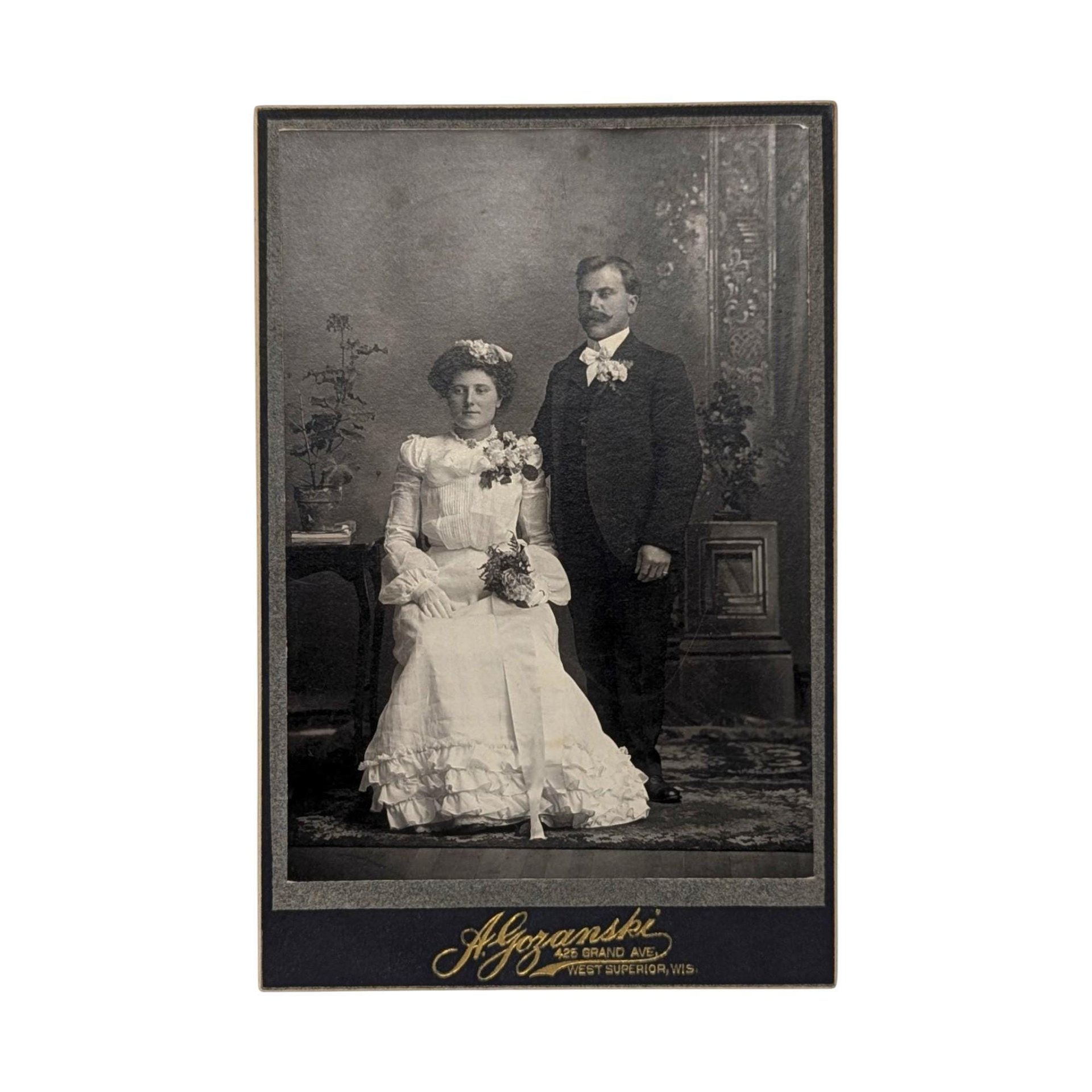 Antique A. Gozanski Cabinet Card Photo Set