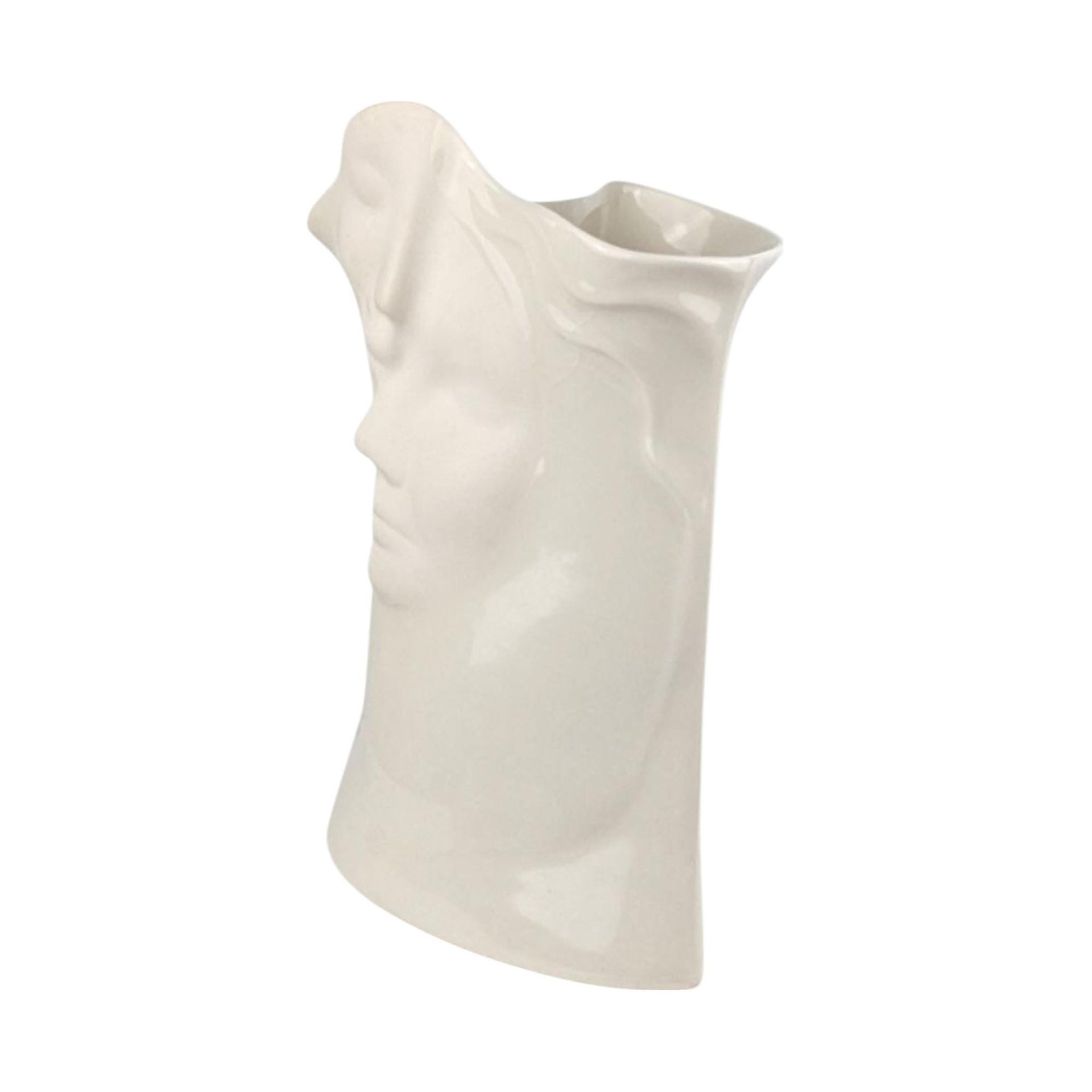 2005 Blue Sky Signed Heather Goldminc Porcelain Face Vase