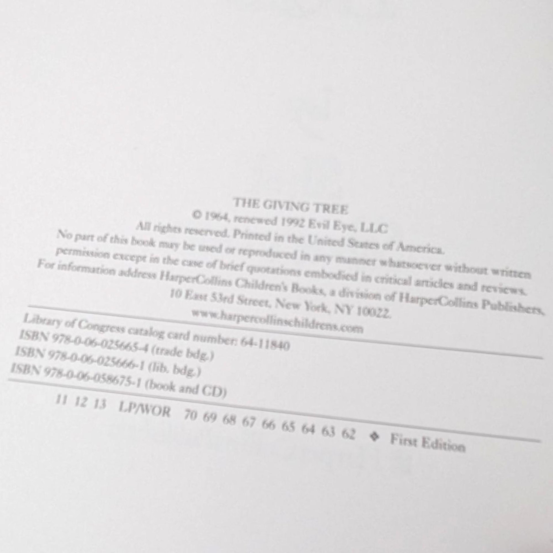 1992 Renewed Edition "The Giving Tree" by Shel Silverstein