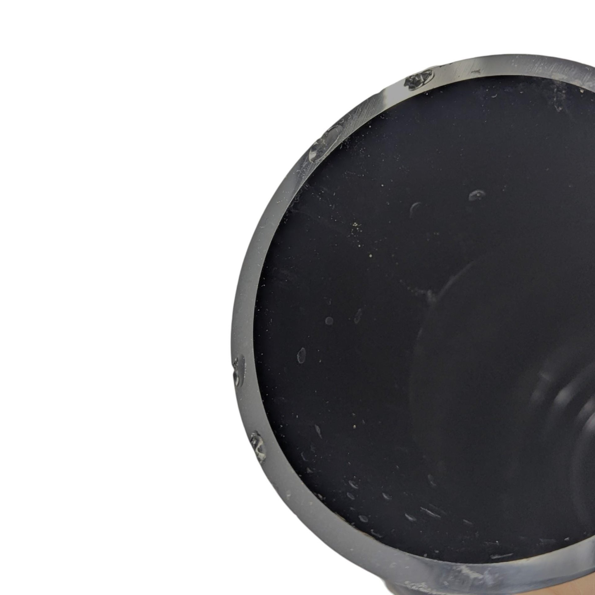 Vintage Fenton Ebony Black Glass Vase