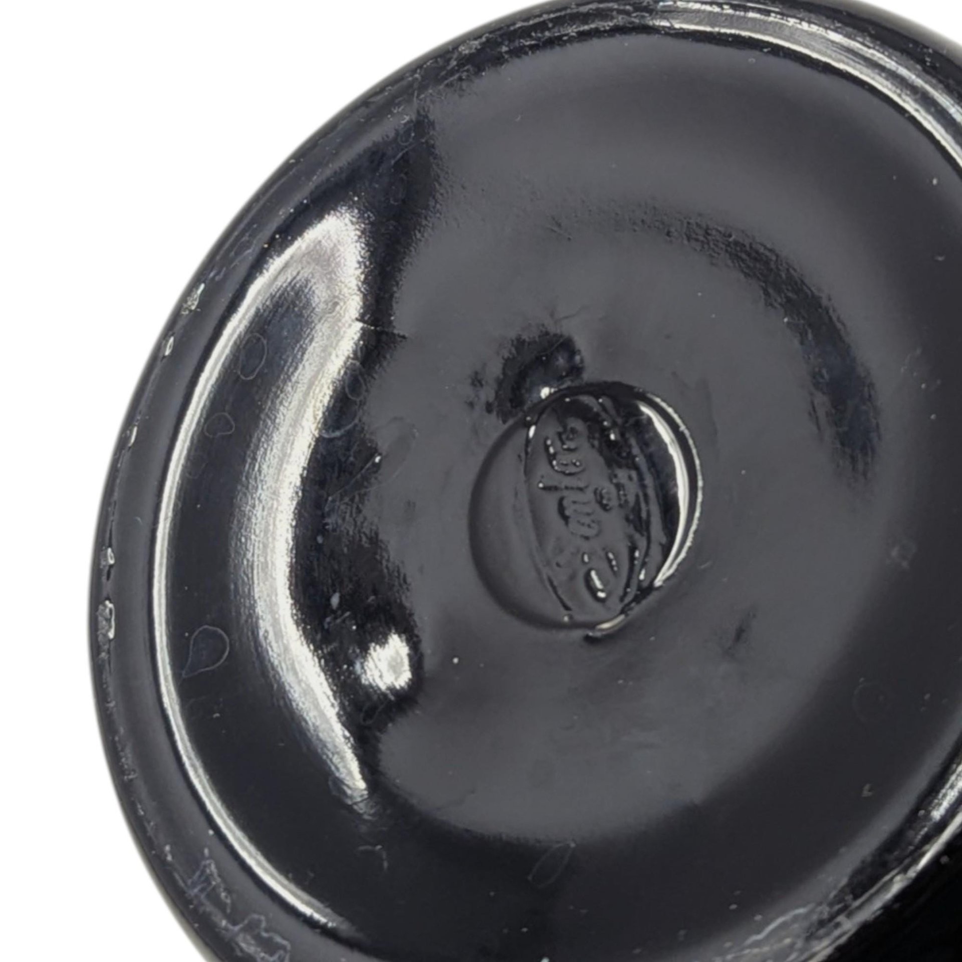 Vintage Fenton Ebony Black Glass Vase