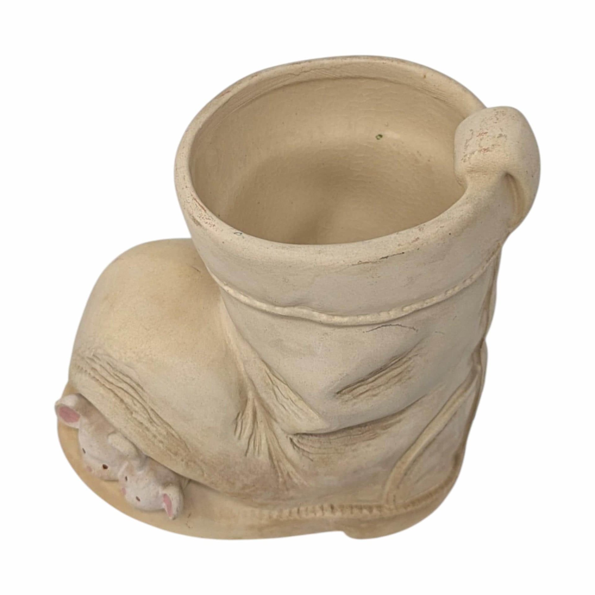 JCCI Vintage Mouse and Boot Planter