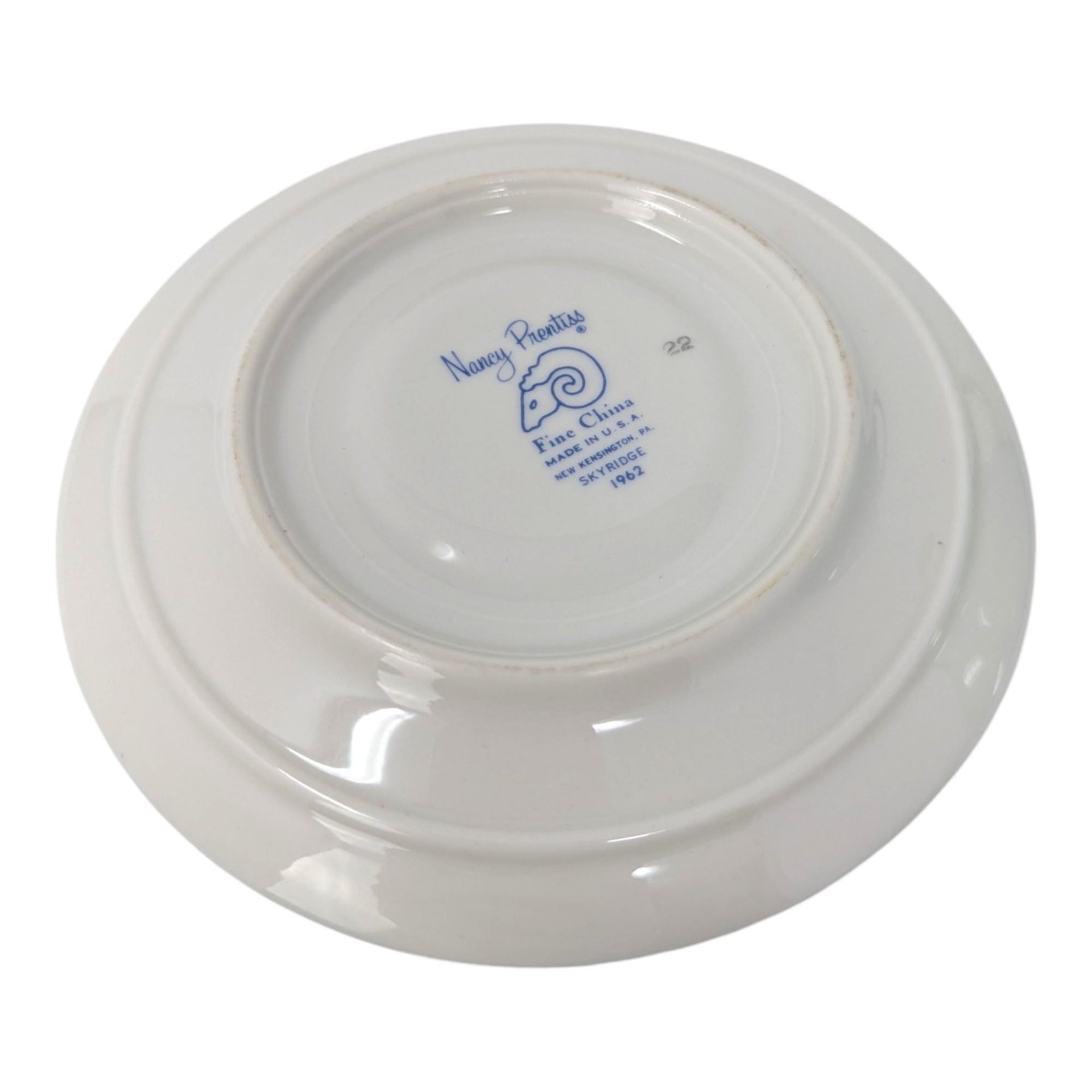 1962 Nancy Prentiss Tea Cup and Saucer Set - Set of 3