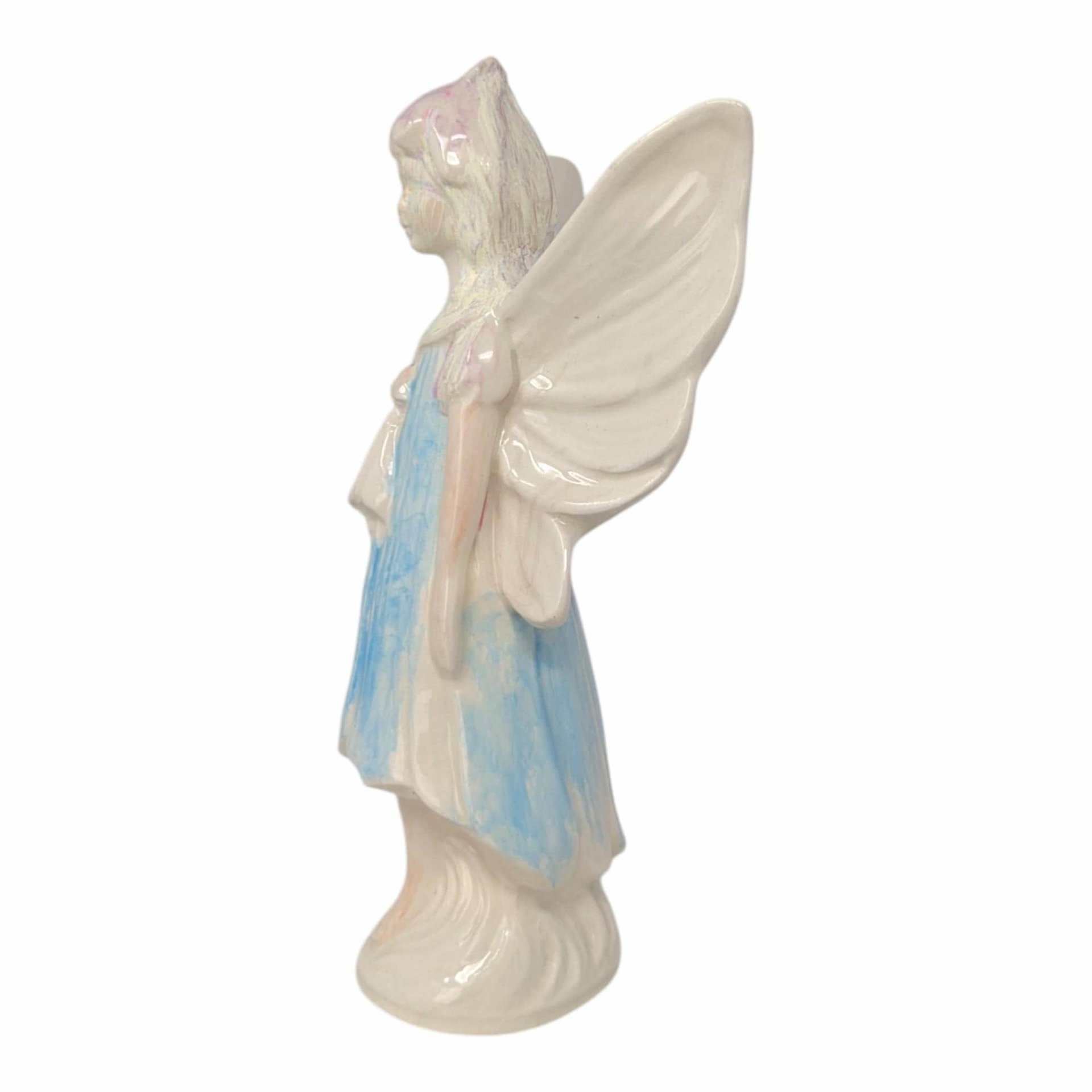 Vintage Hand Painted Ceramic Fairy Statue