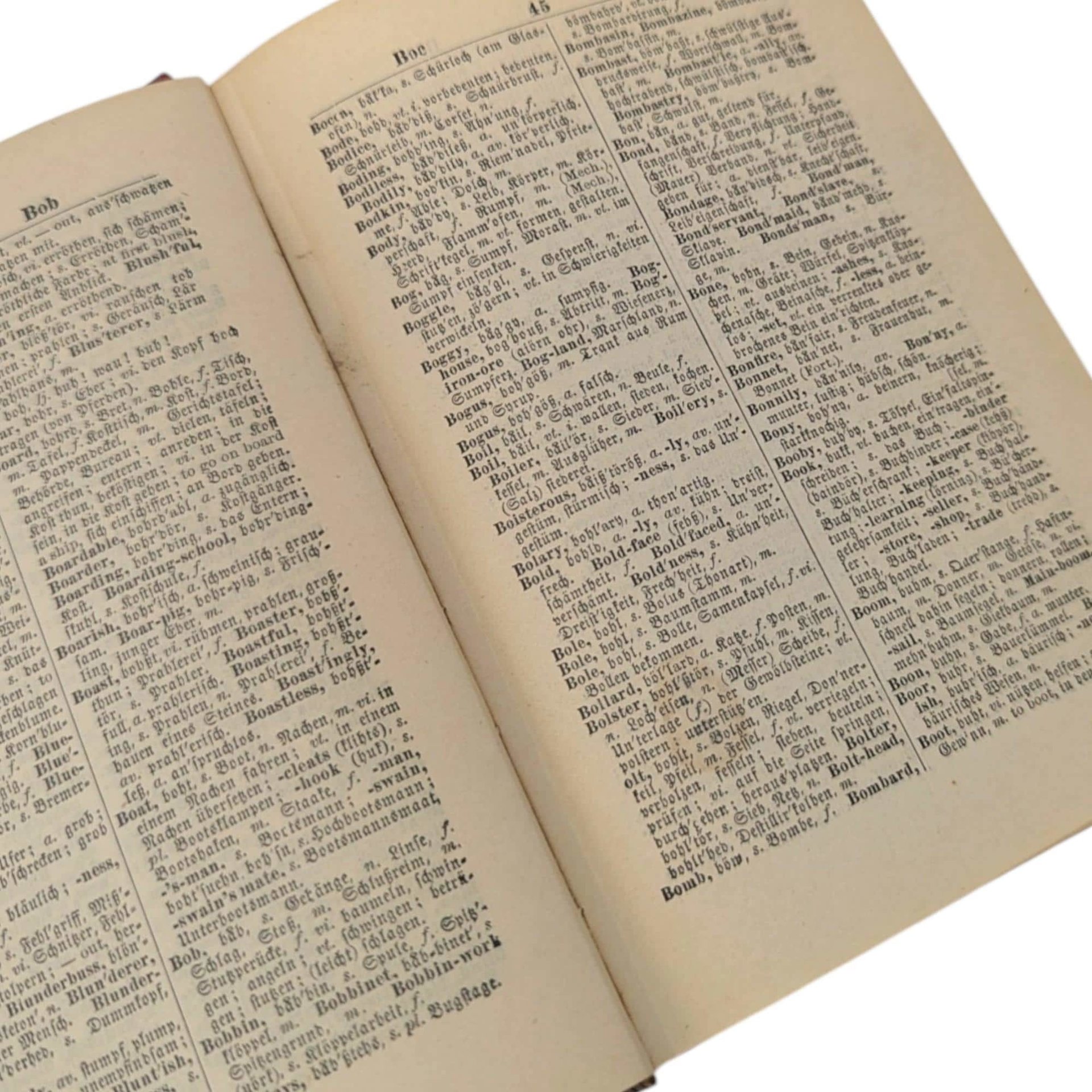 1870 English German Pocket Dictionary