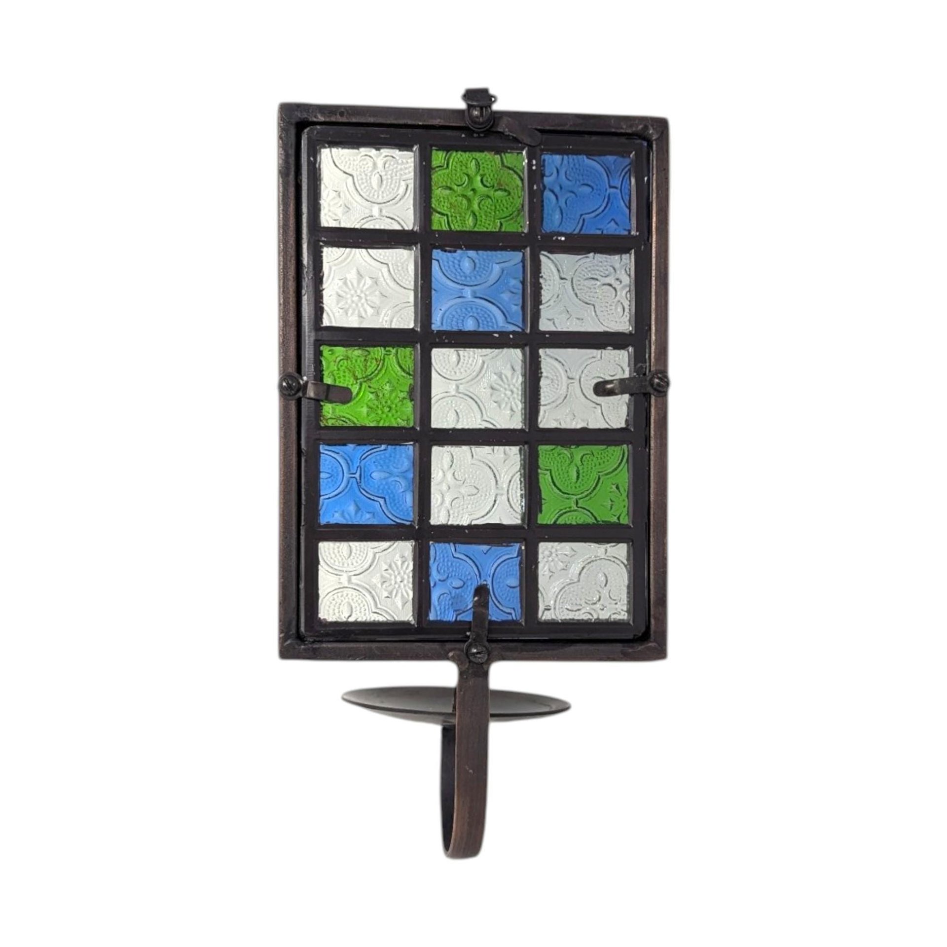 Vintage Brutalist Danish Style Metal Wall Sconce