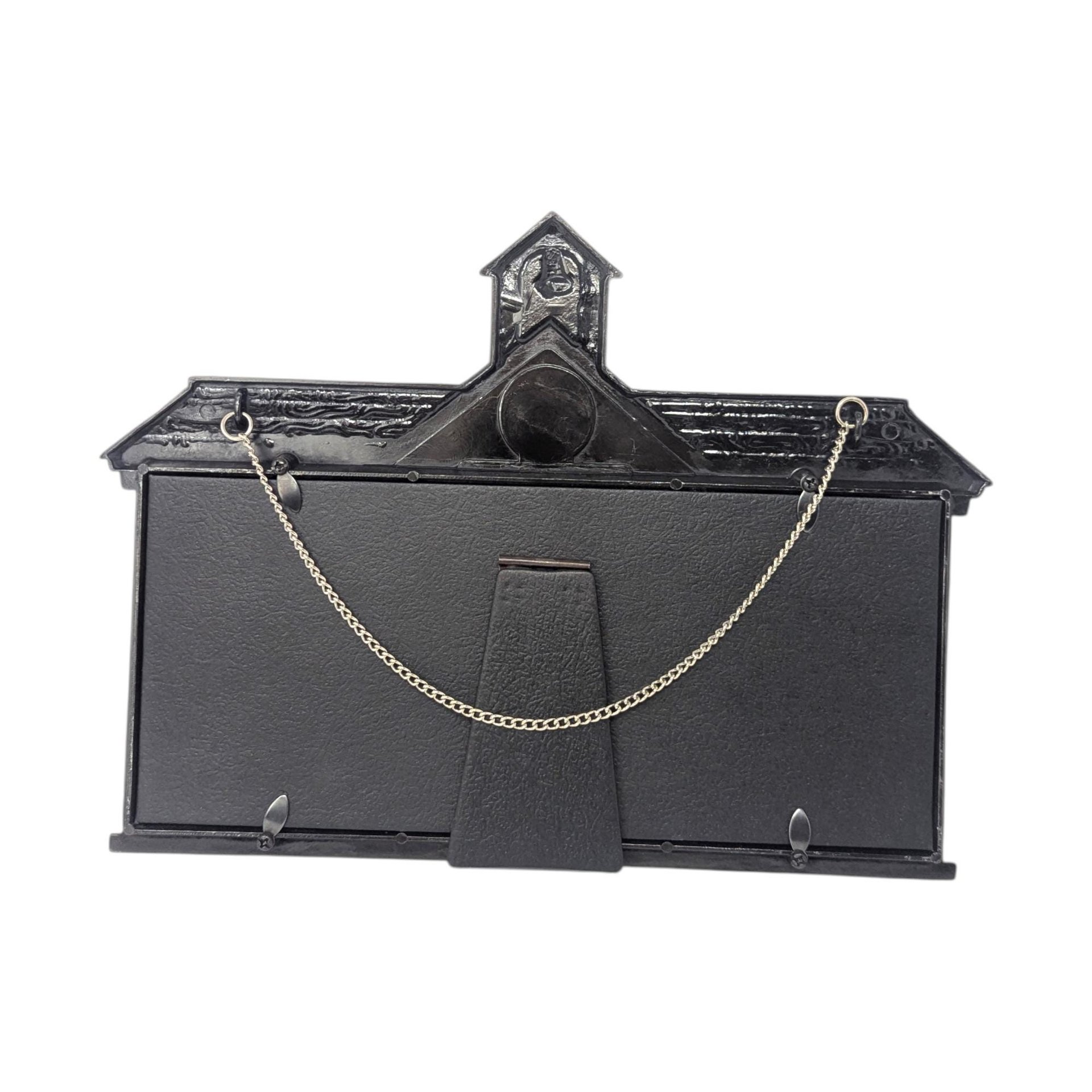 Vintage Pewter Tone Schoolhouse Frame